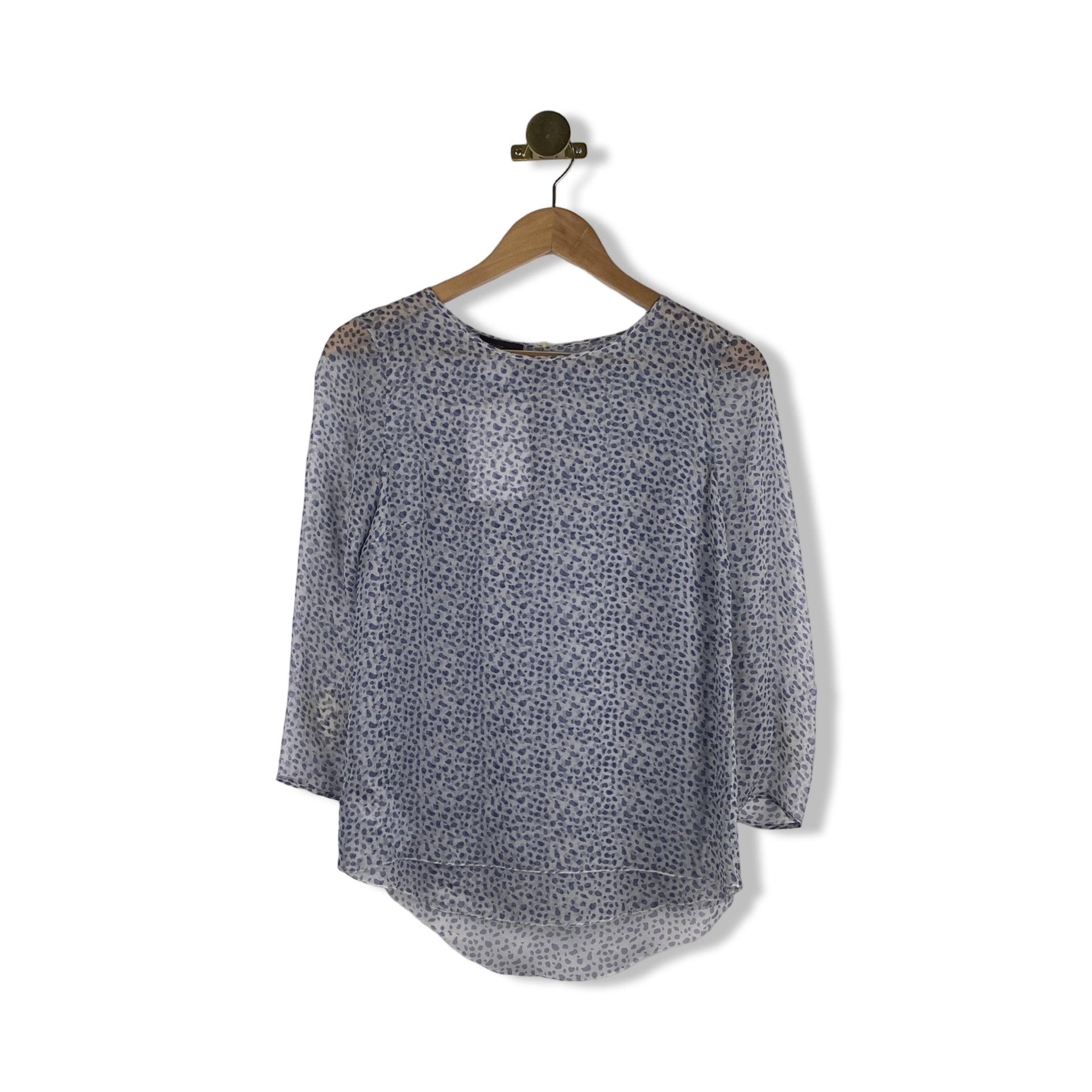 Les Copains Sheer Silk Blouse