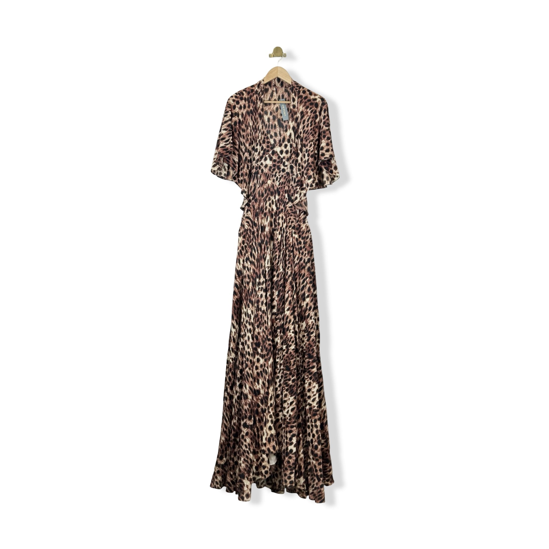 Zac Posen Leopard Print Maxi Dress