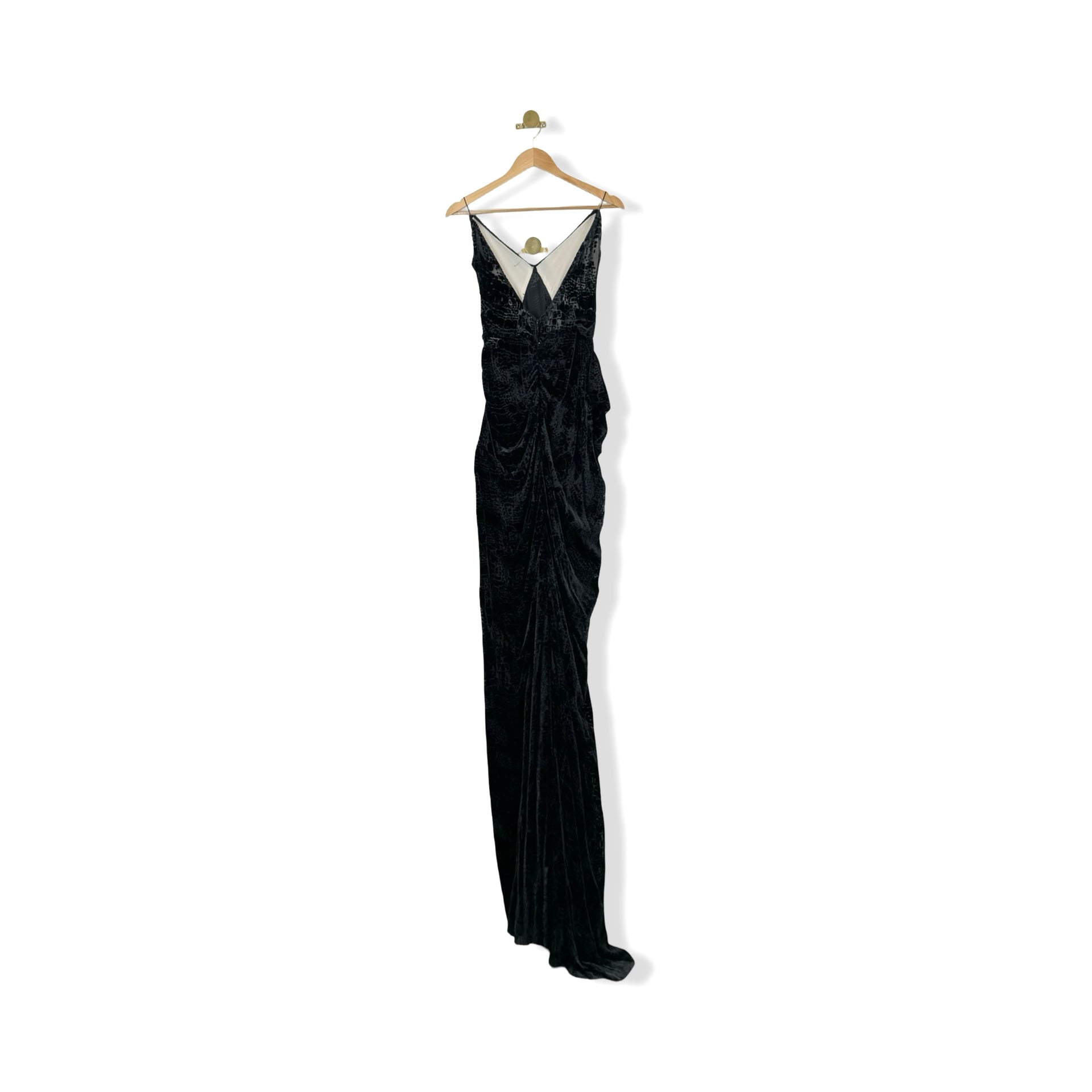 Zac Posen Velvet Maxi Dress