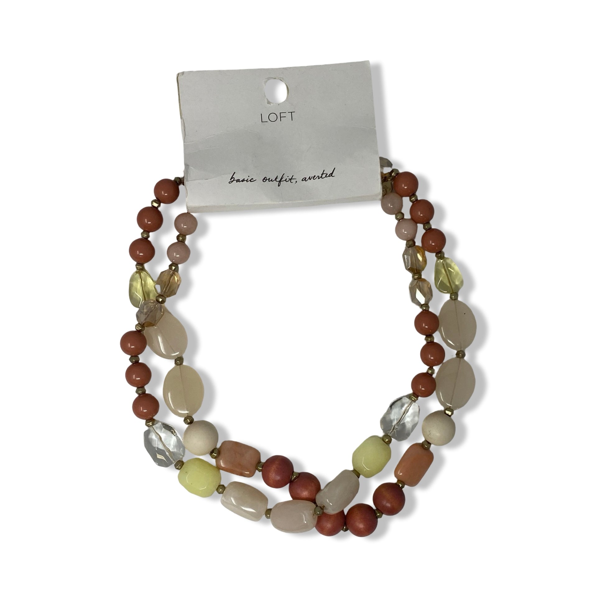 LOFT Dual Strand Bead Necklace