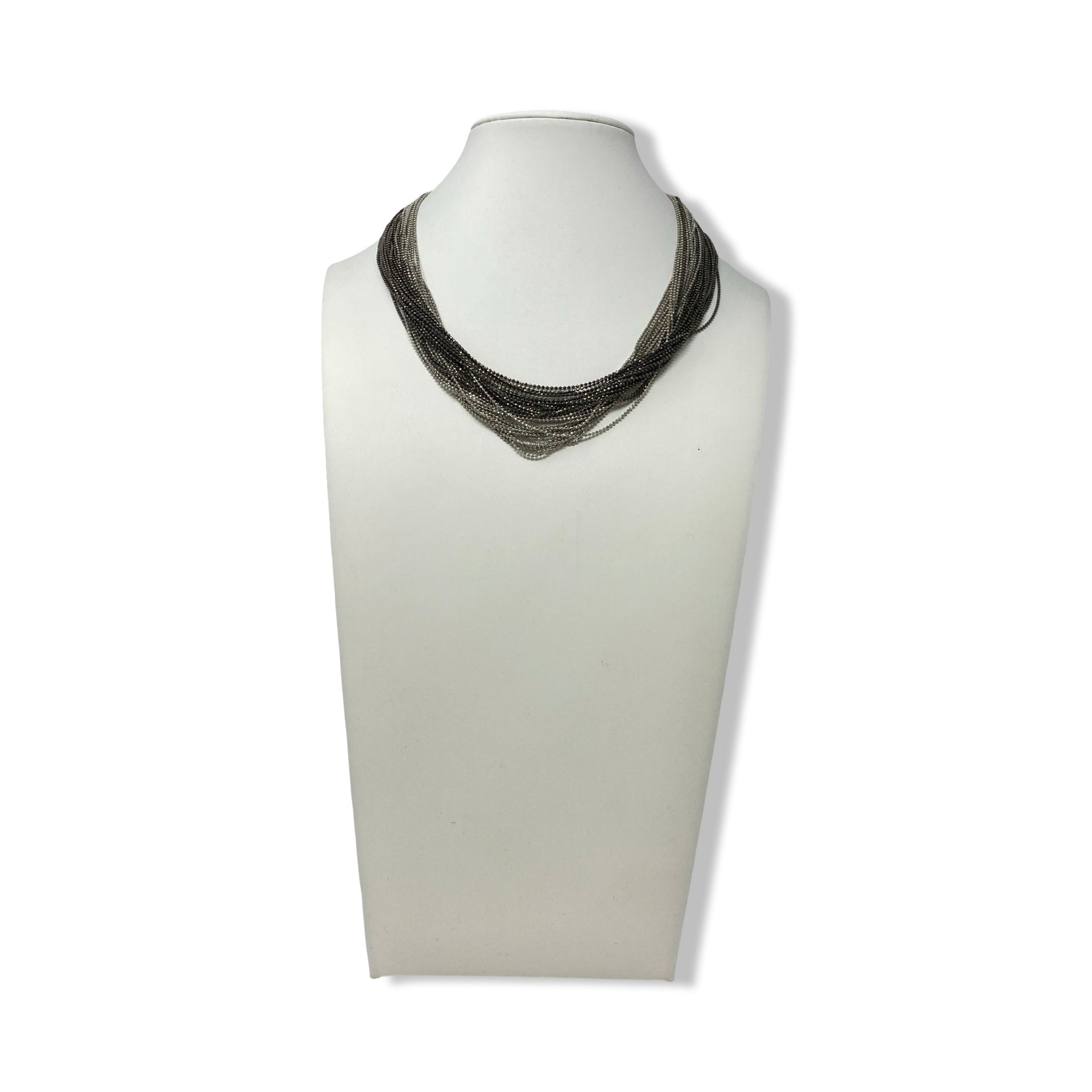 Multistrand Two-Tone Necklace