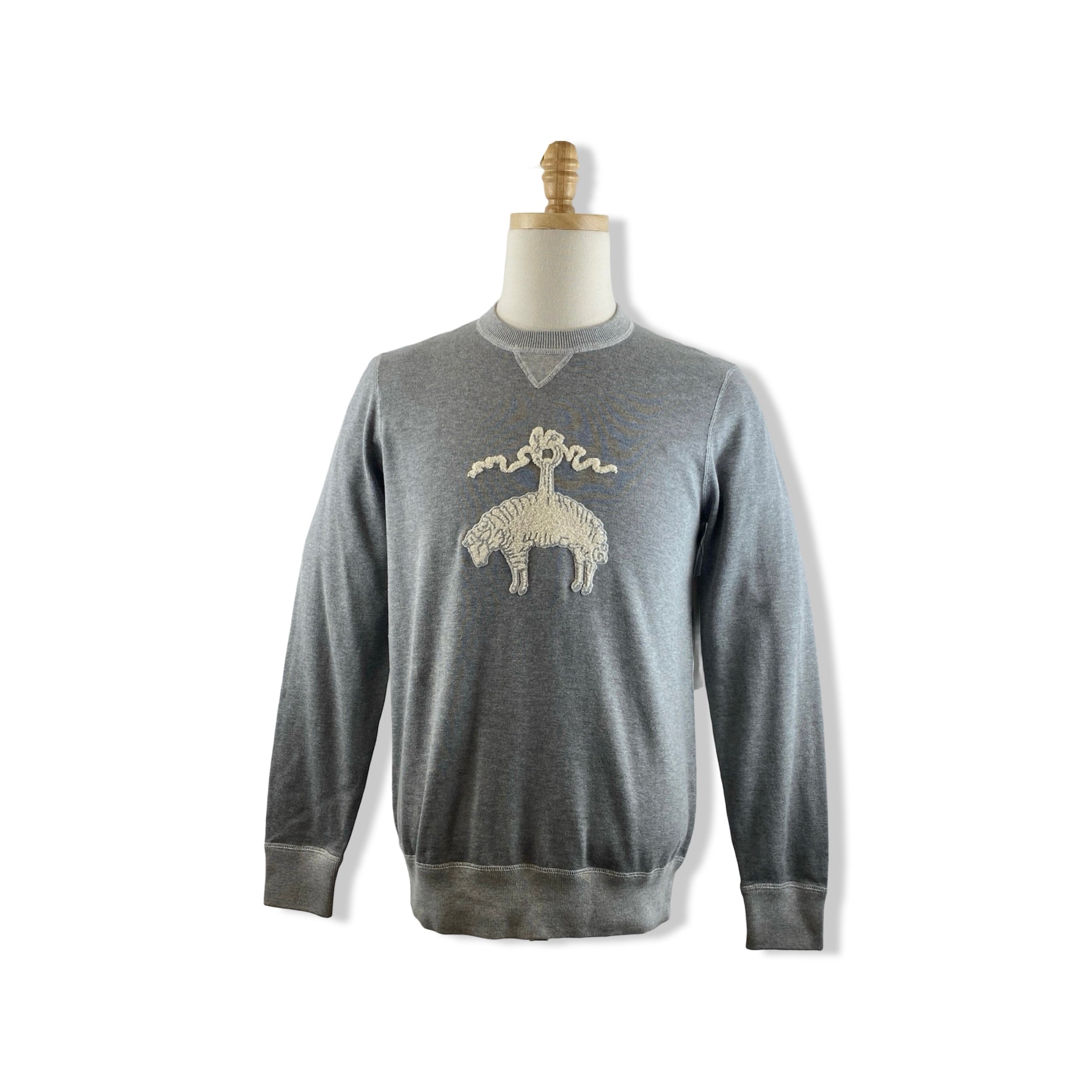 Brooks Brothers Sheep Logo Crewneck Sweater