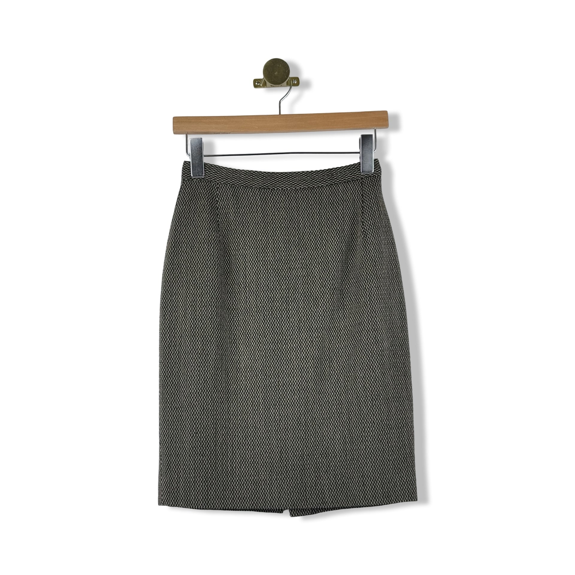 Vintage Philippe Adec x Bergorf Goodman Textured Wool Skirt