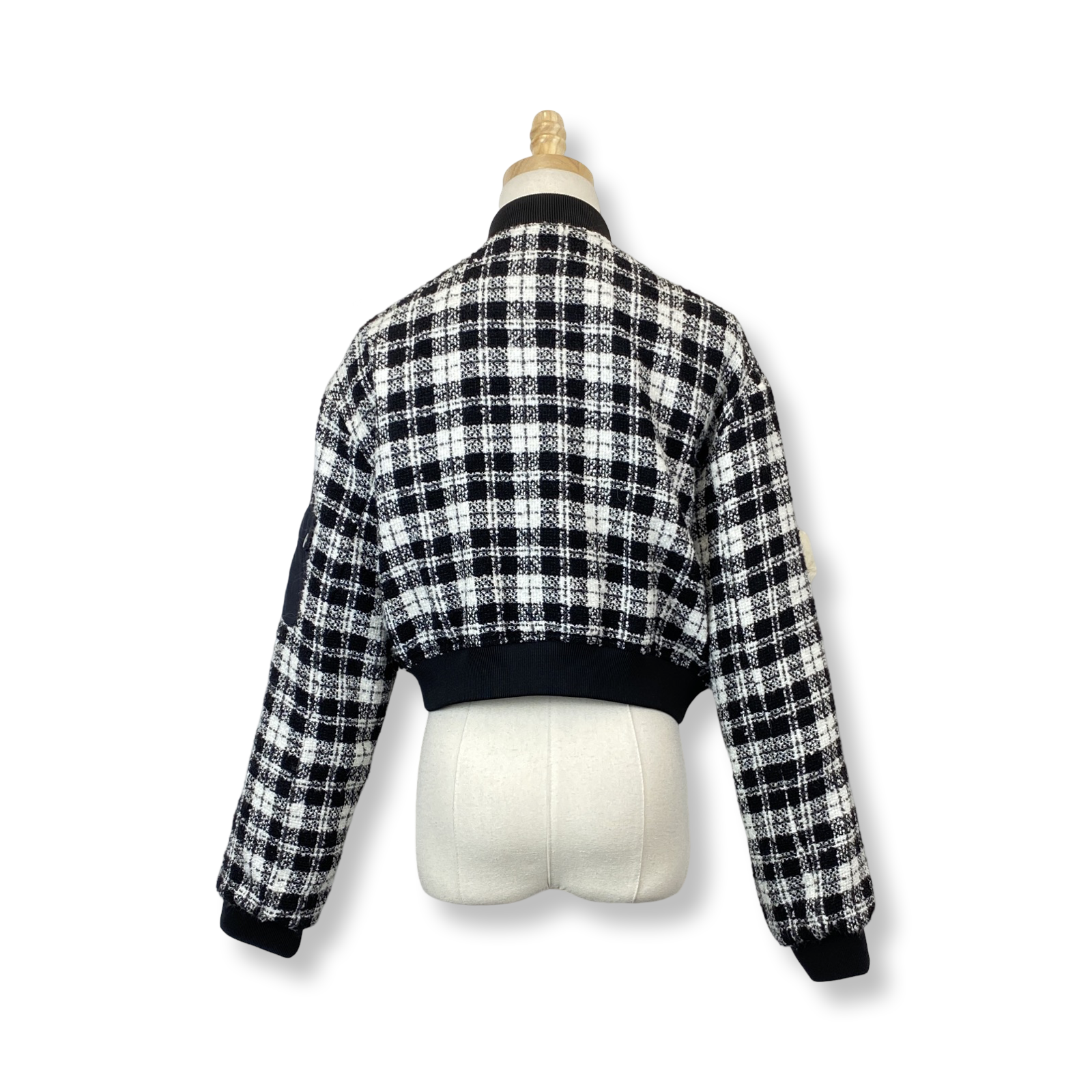 Maeve Check Plaid Cropped Jacket