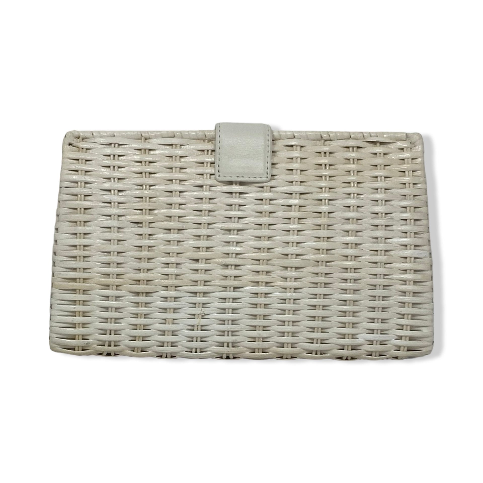 Veronica Beard Crest Lock Basket Clutch