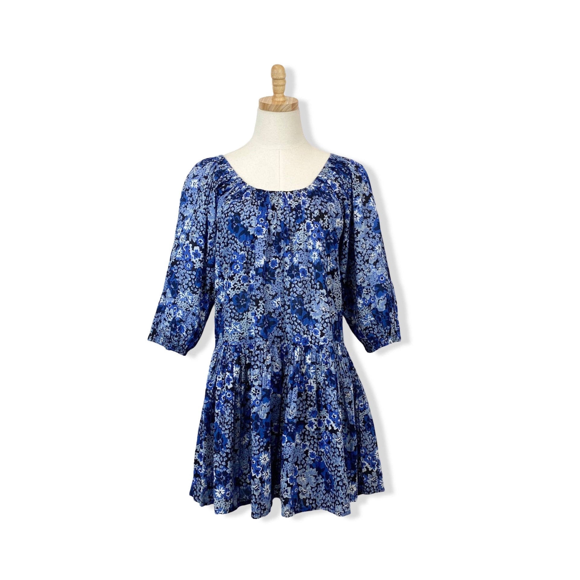 Apiece Apart Blue Floral Dress