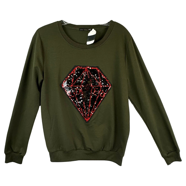 Zibi London Loved Sequin Diamond Sweatshirt