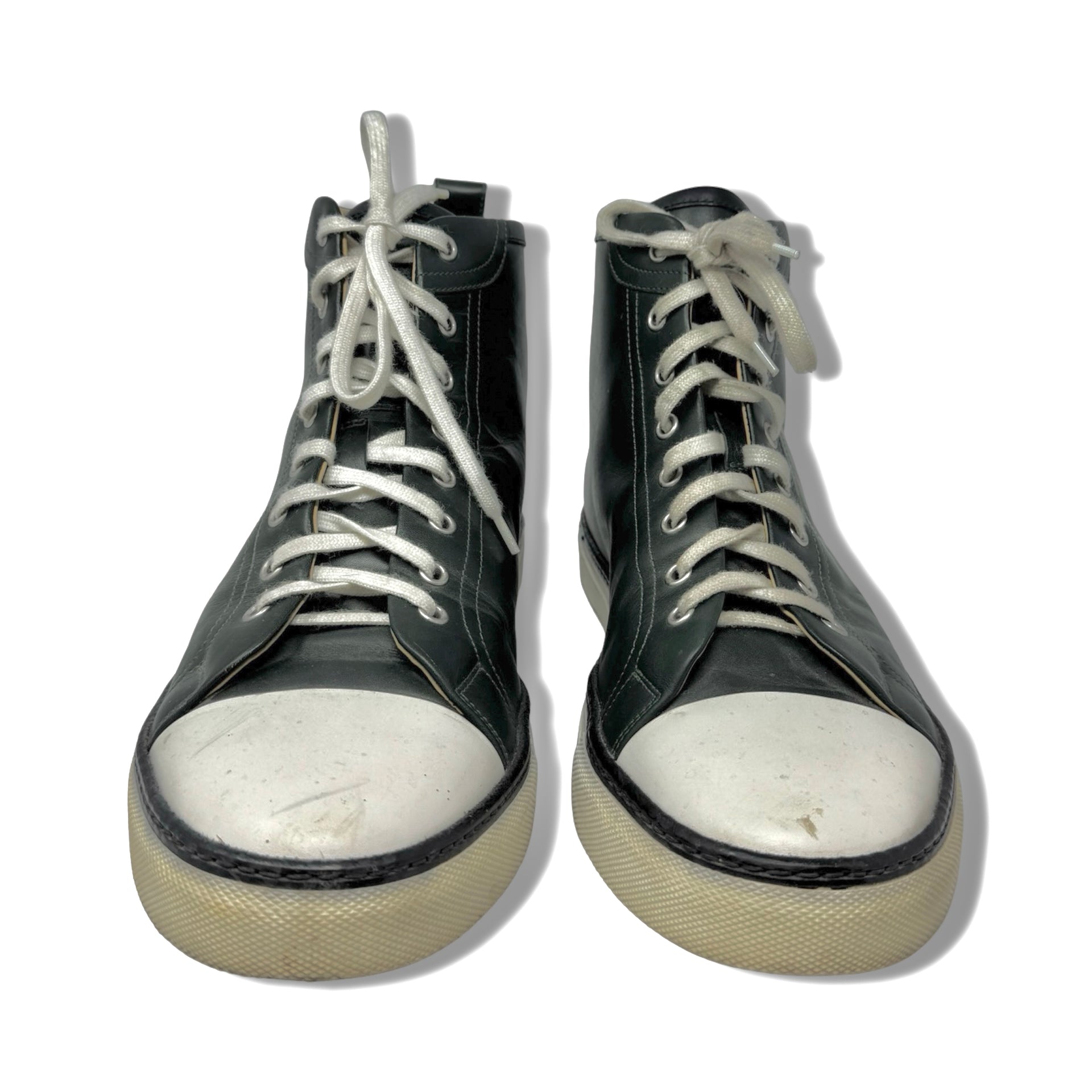 Hermes High Top Leather Sneakers