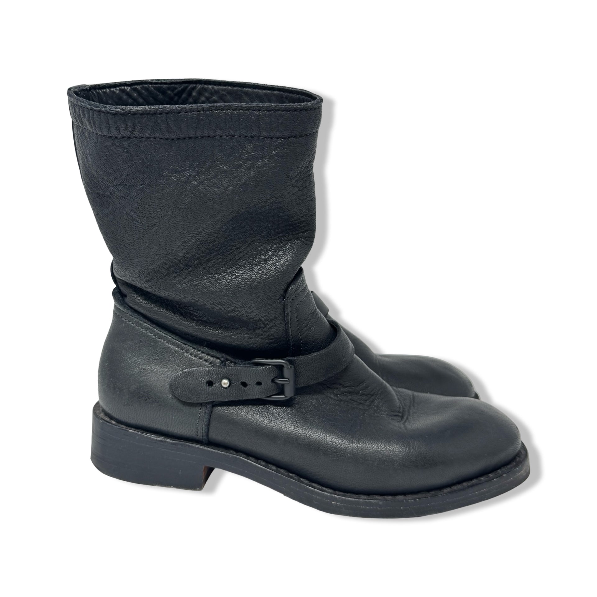 Rag & Bone Oliver Leather Moto Boots