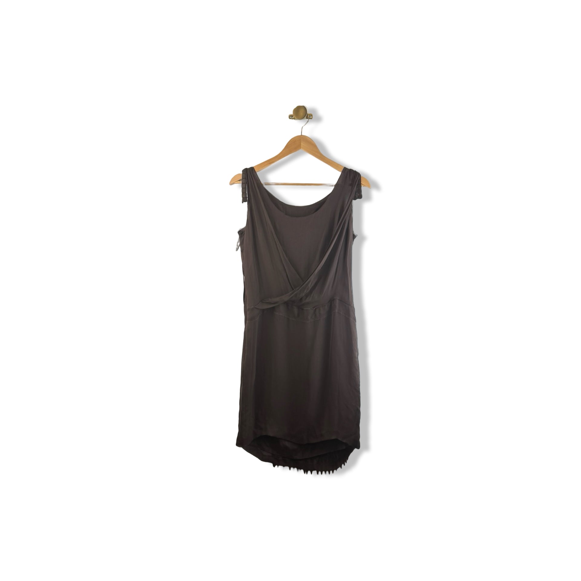 Alberta Ferretti Silk Applique Dress