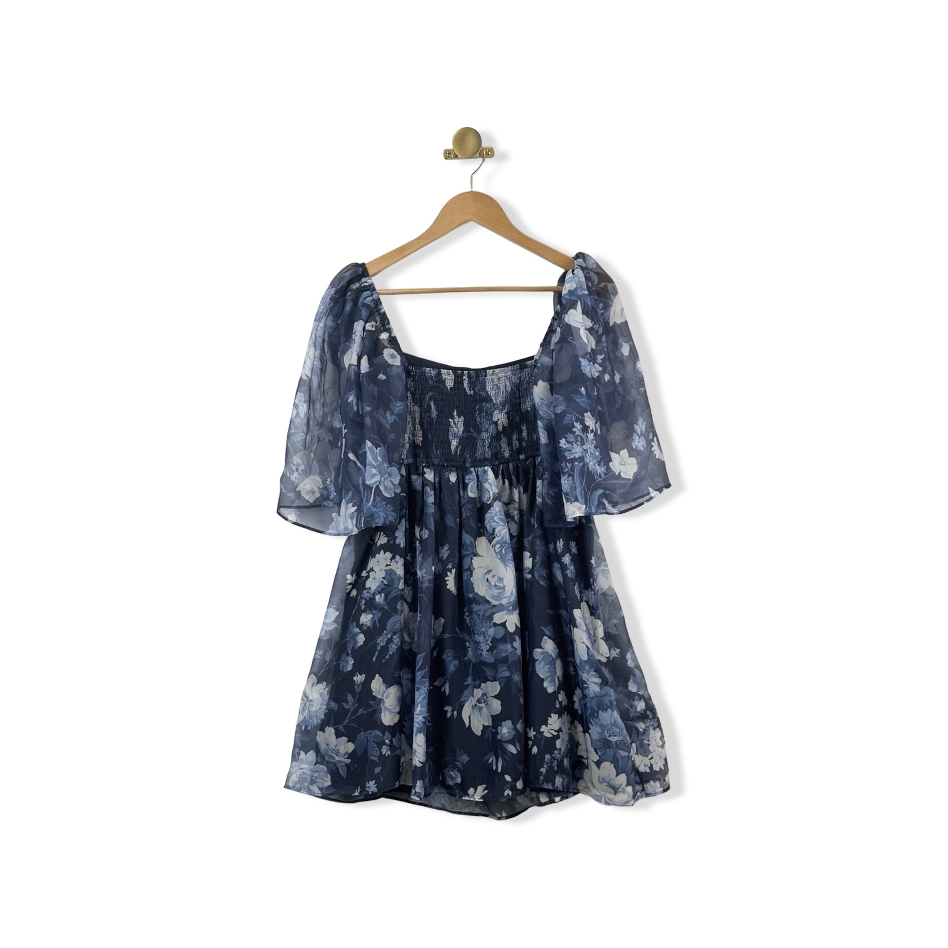 Abercrombie & Fitch Floral Pleat Bodice Dress