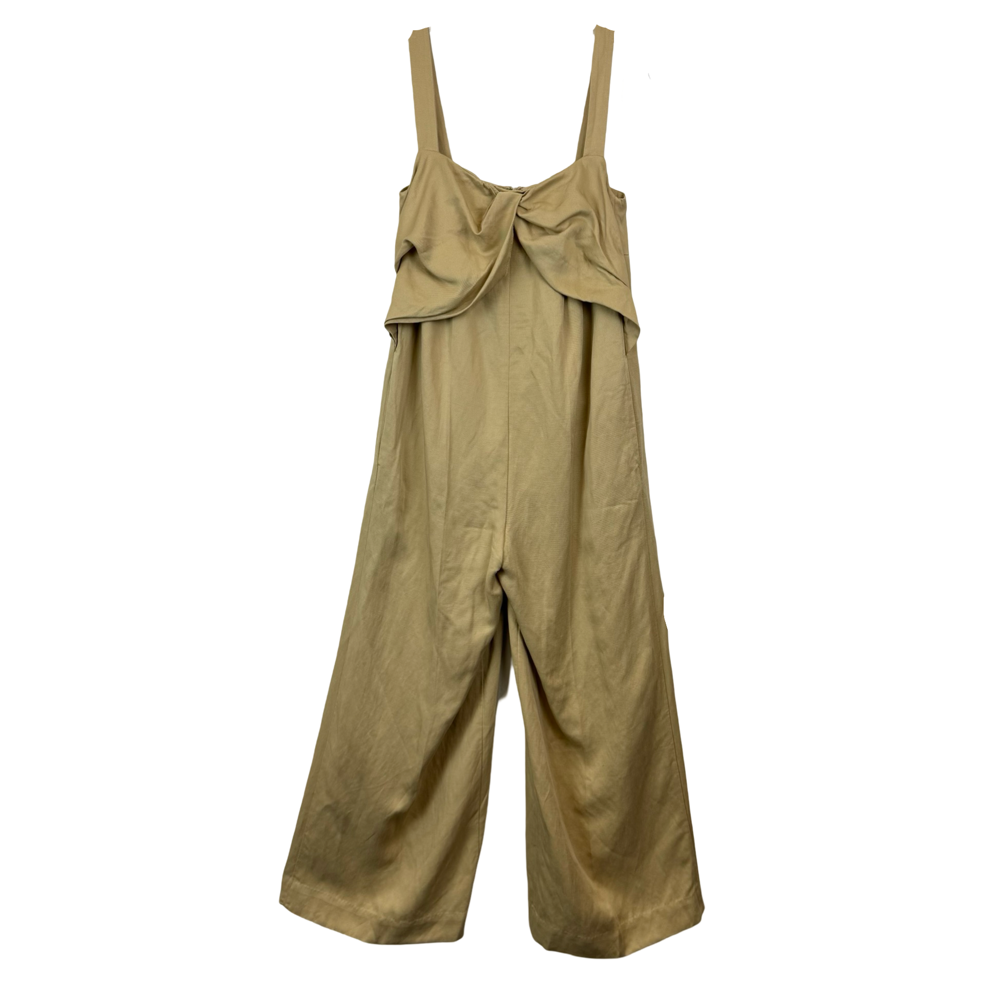 COS Twist Front Khaki Jumpsuit