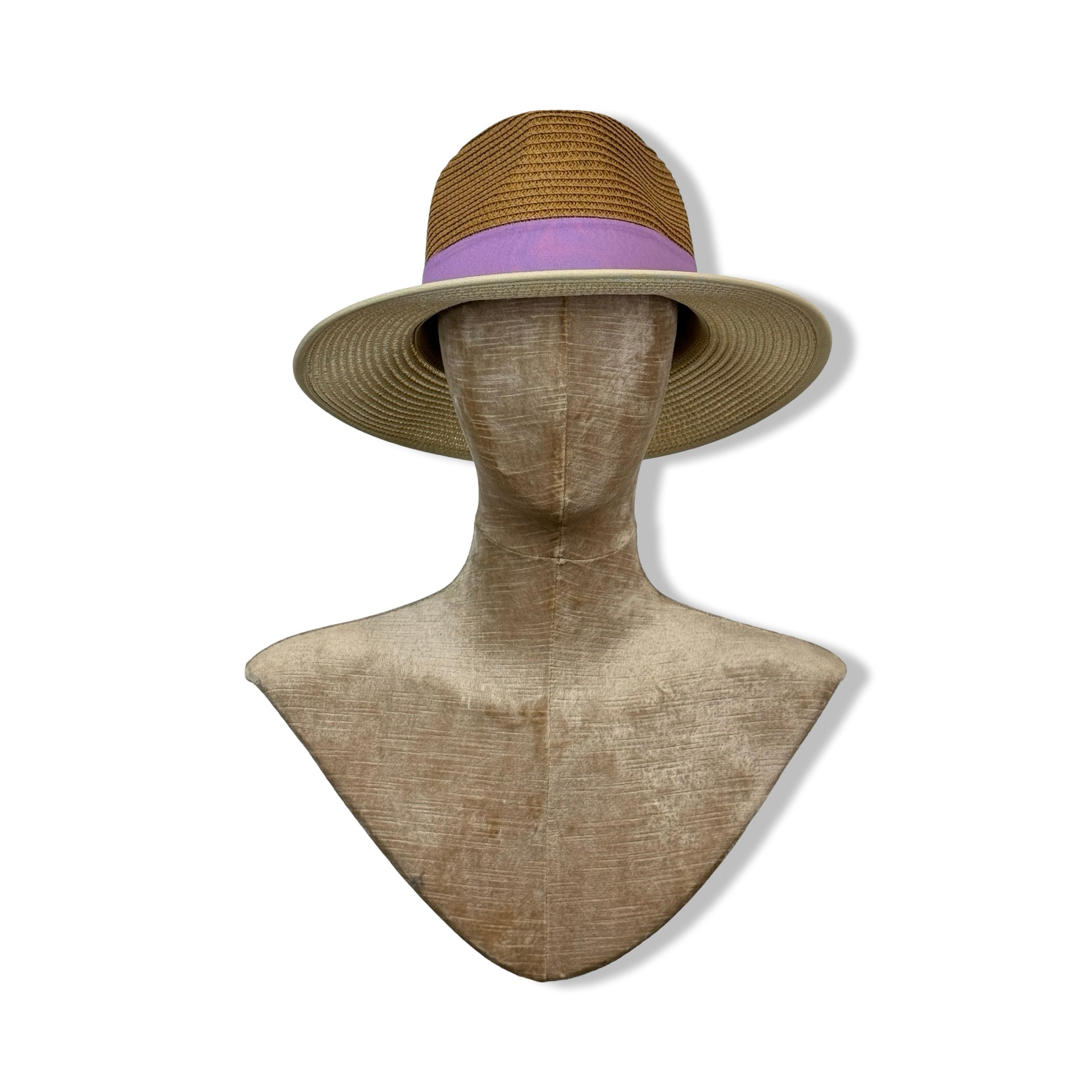 Nicole Miller Purple Hat Band Two-Tone Woven Hat