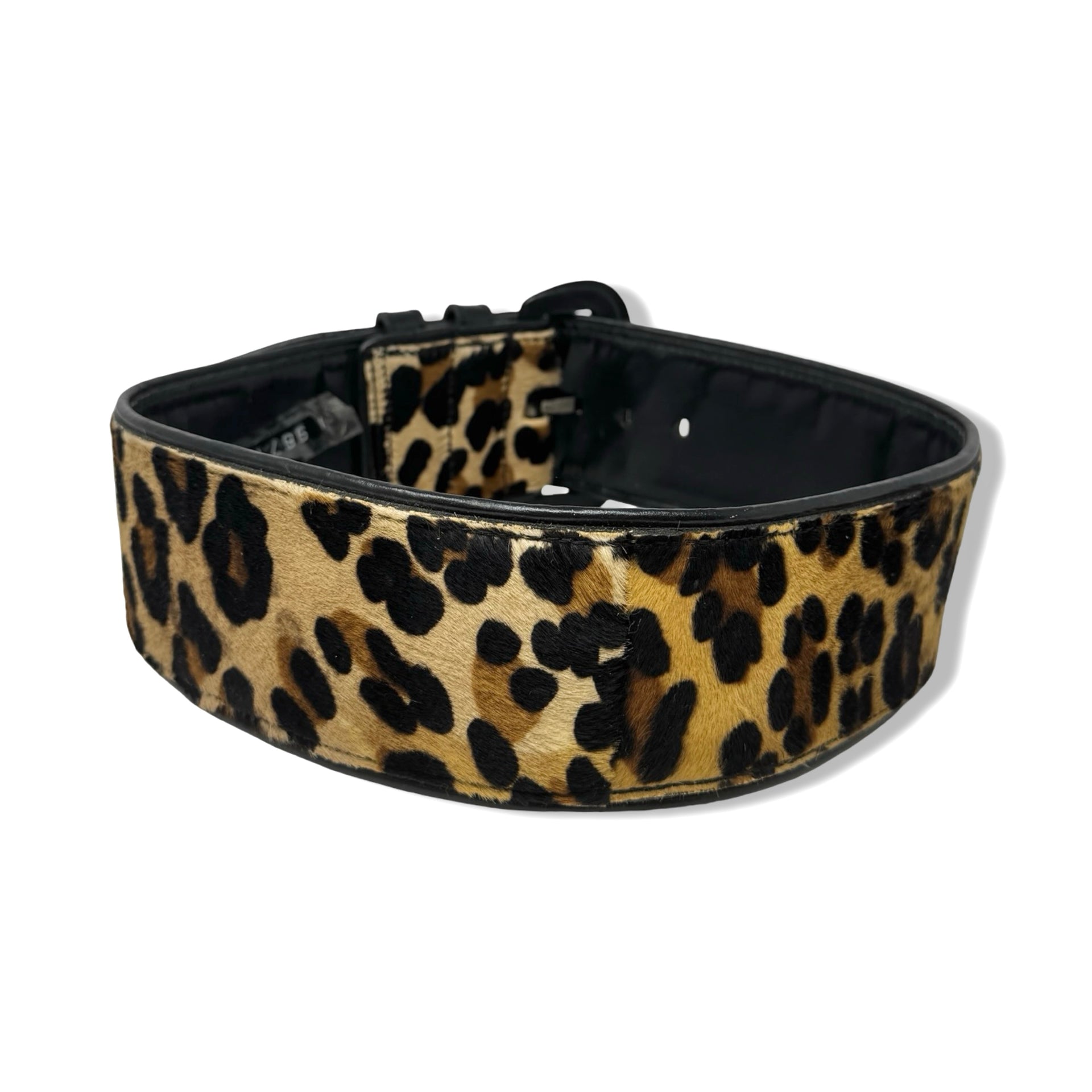 Vintage R.J. Graziano Wide Leopard Print Belt