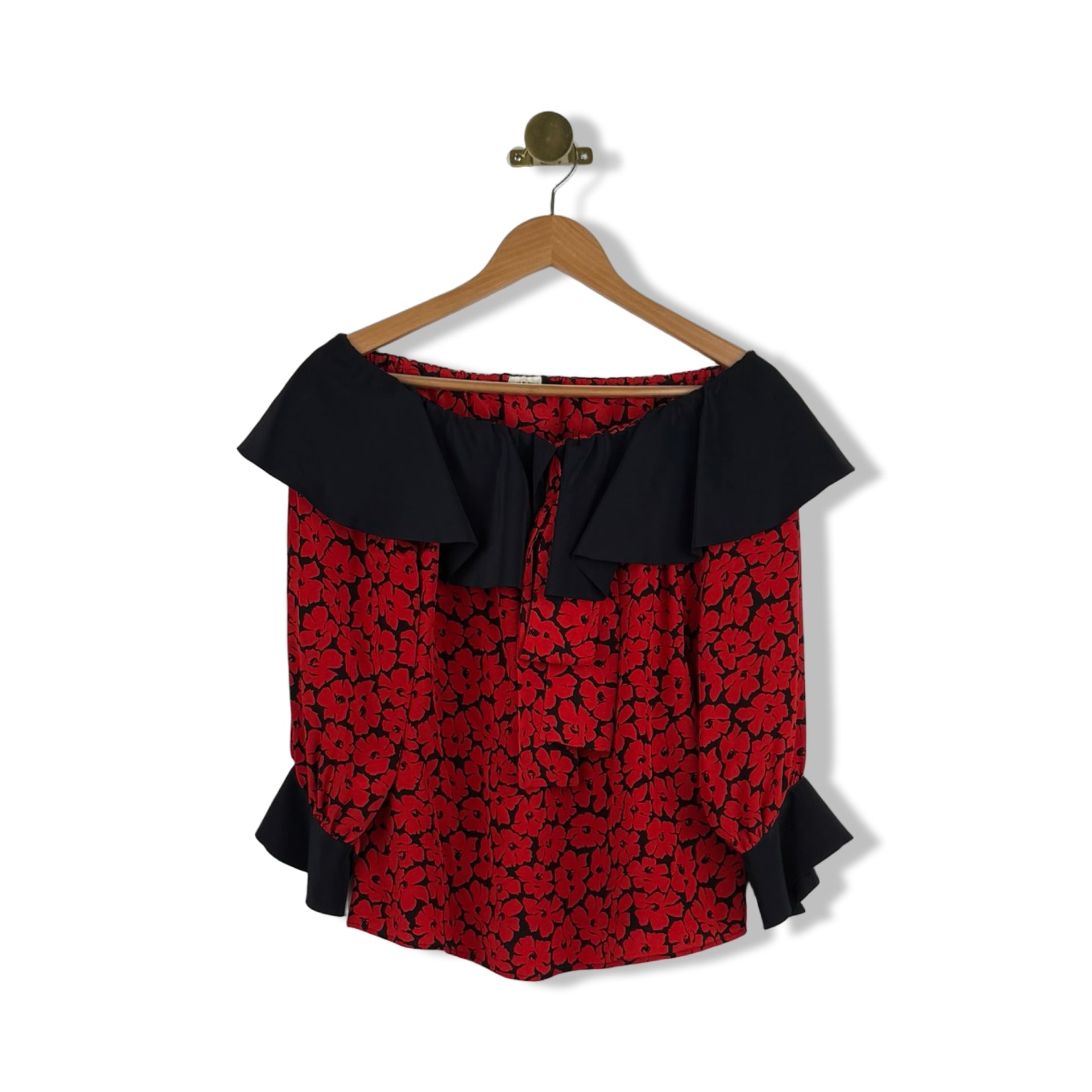 Vintage Silk Floral Blouse