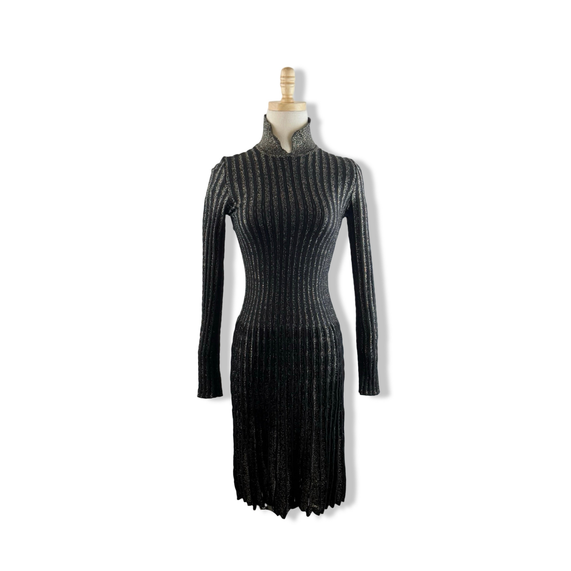 M Missoni Metallic Ribbed Dress