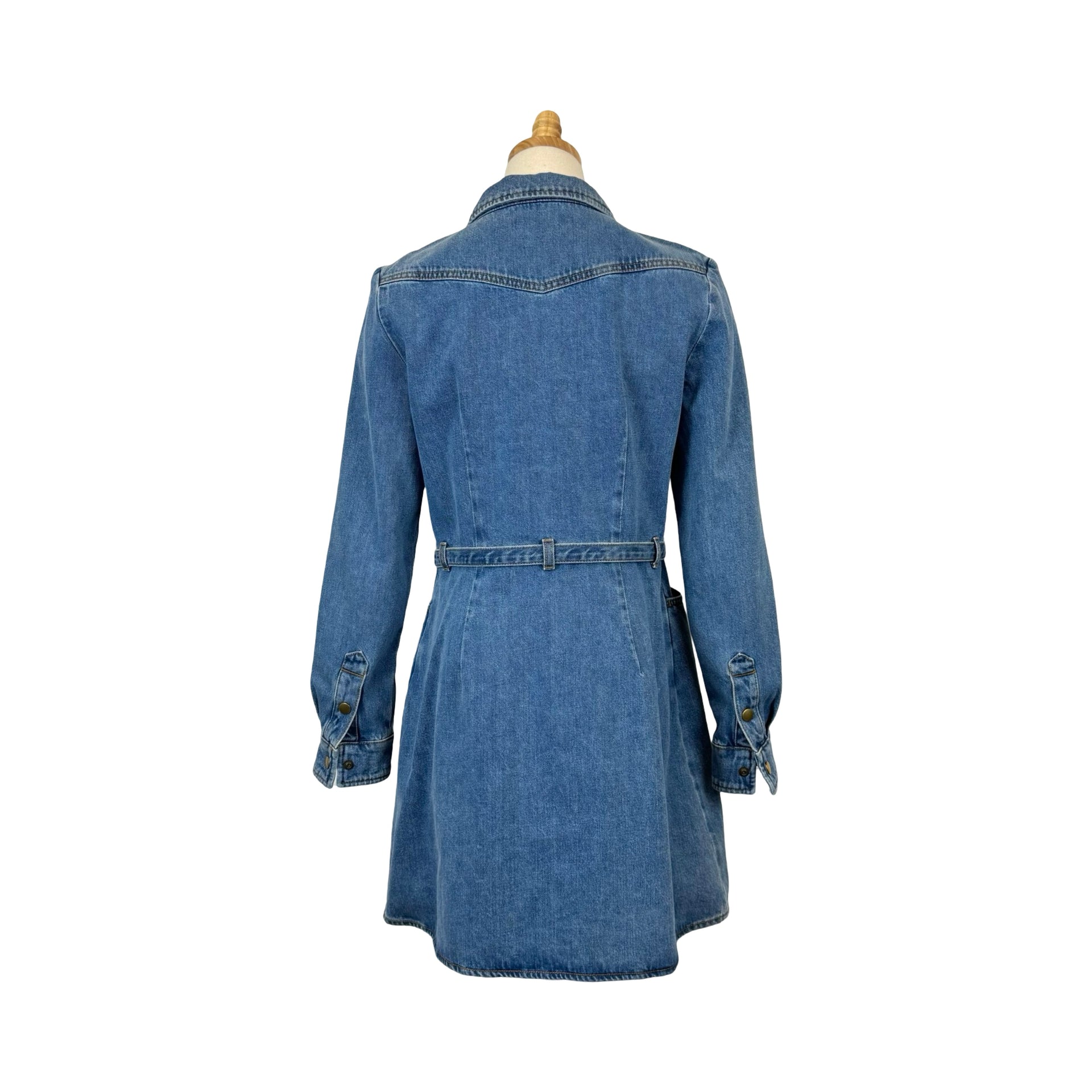 & Other Stories Belted Denim Dress