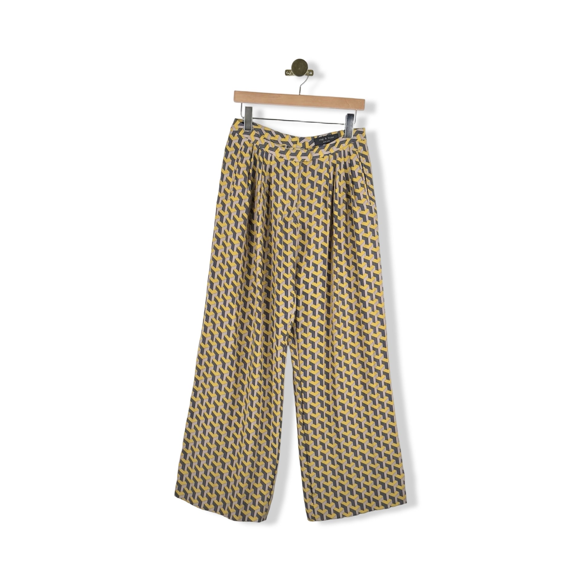 Rag & Bone Patterned Wide Leg Pants
