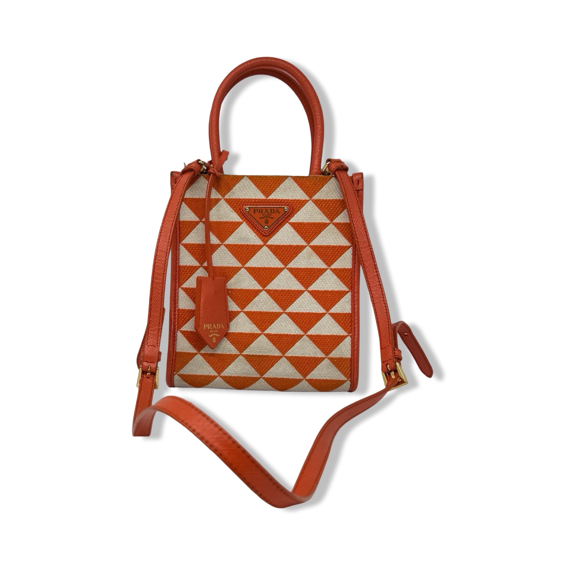 Prada Embroidered Symbole Mini Bag