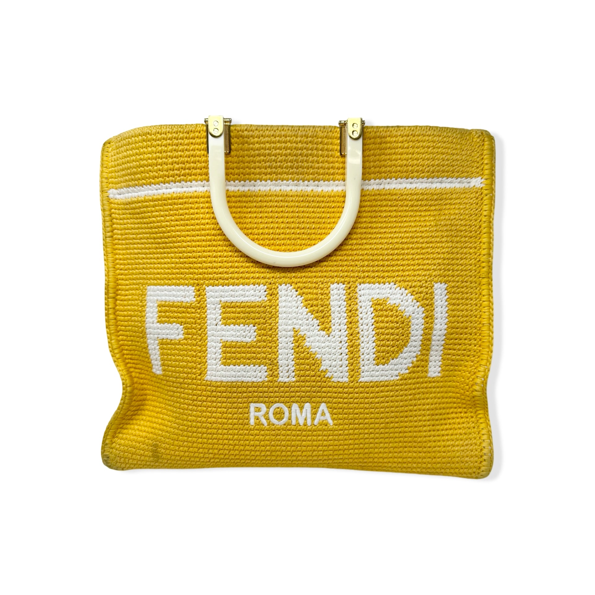 Fendi Crochet Medium Sunshine Shopper