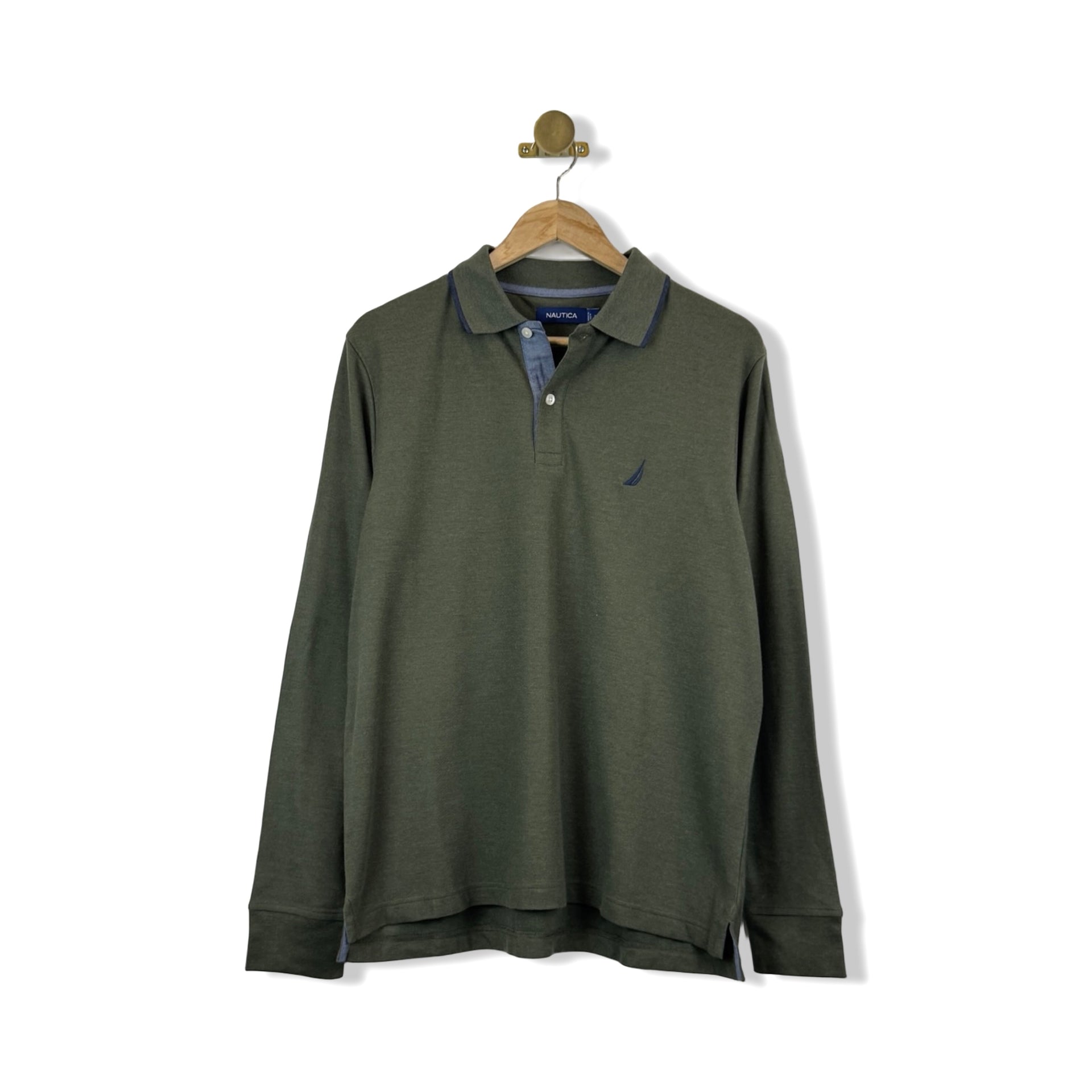 Nautica Long Sleeve Polo Shirt