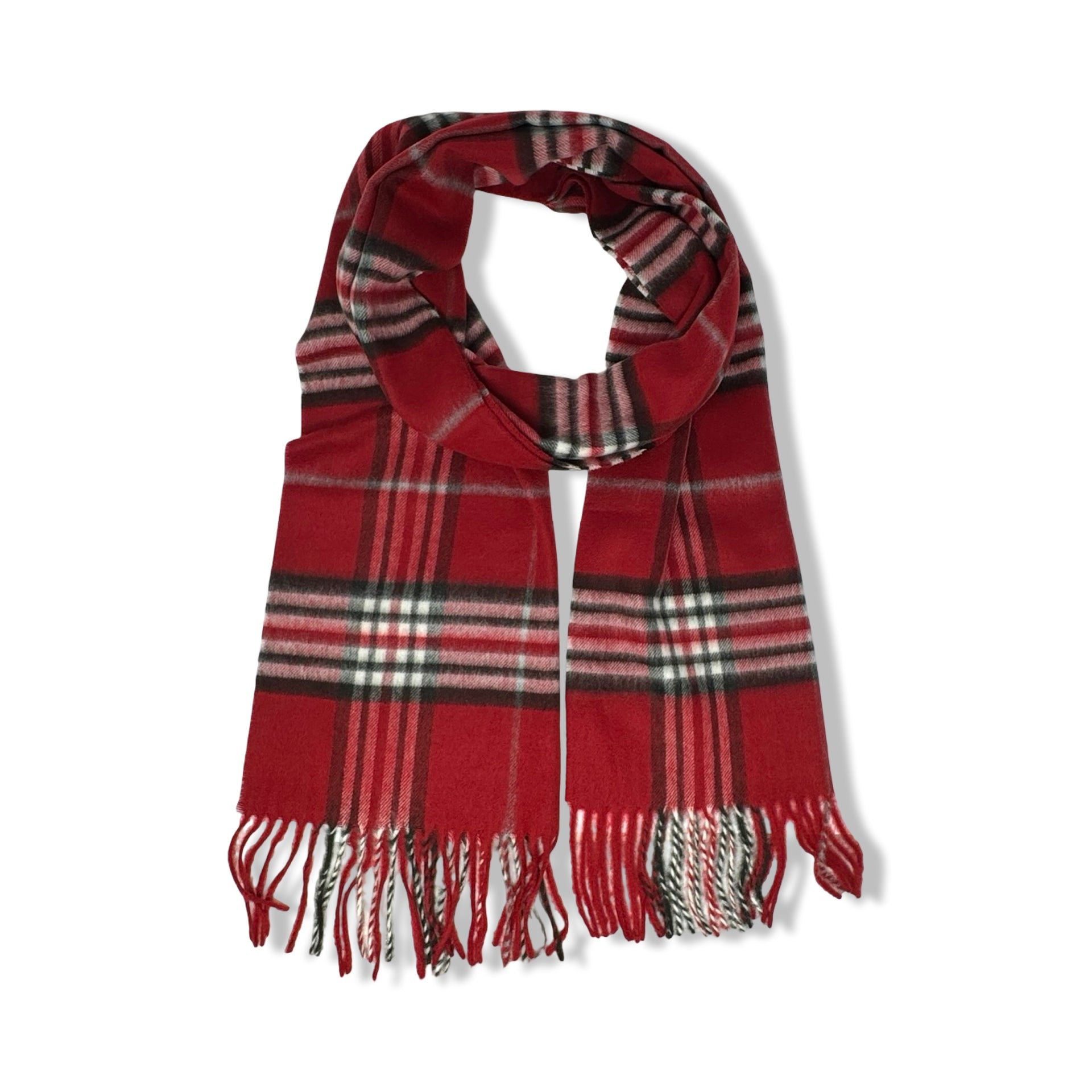 Fraas Plaid Oversized Cashmink Scarf