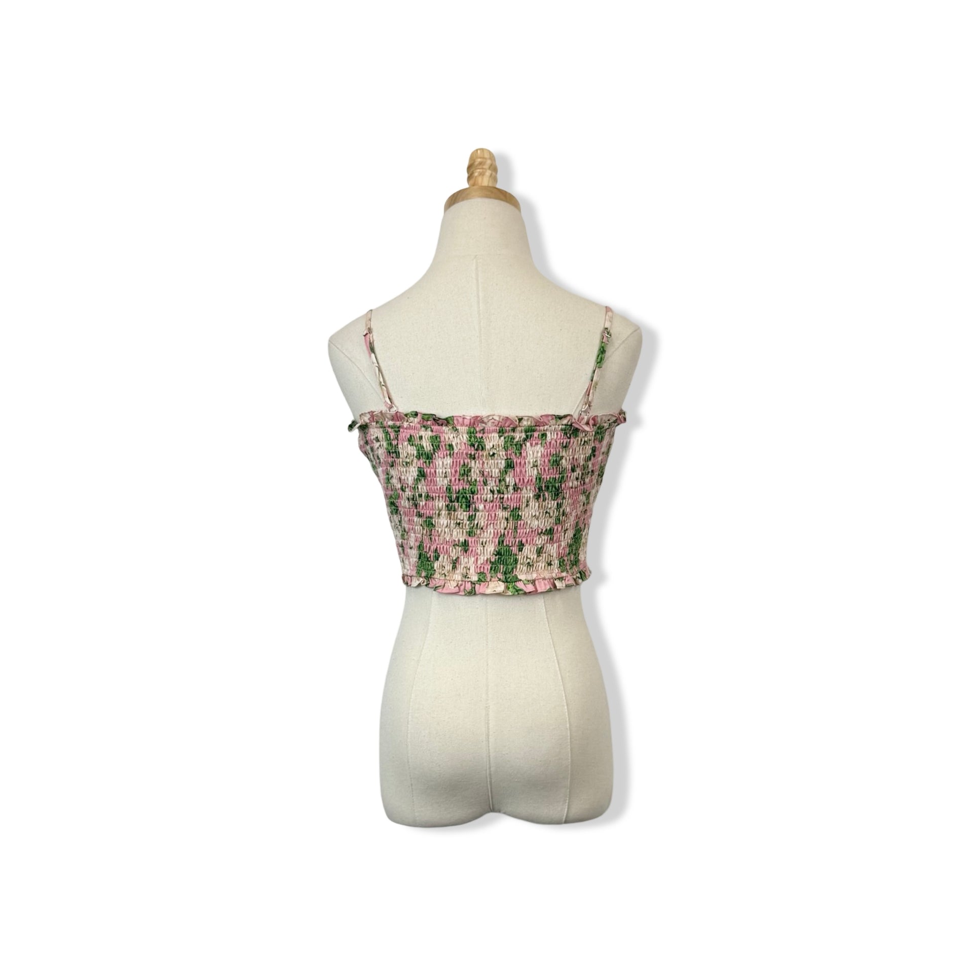 Heartloom Lettuce Hem Floral Crop Top