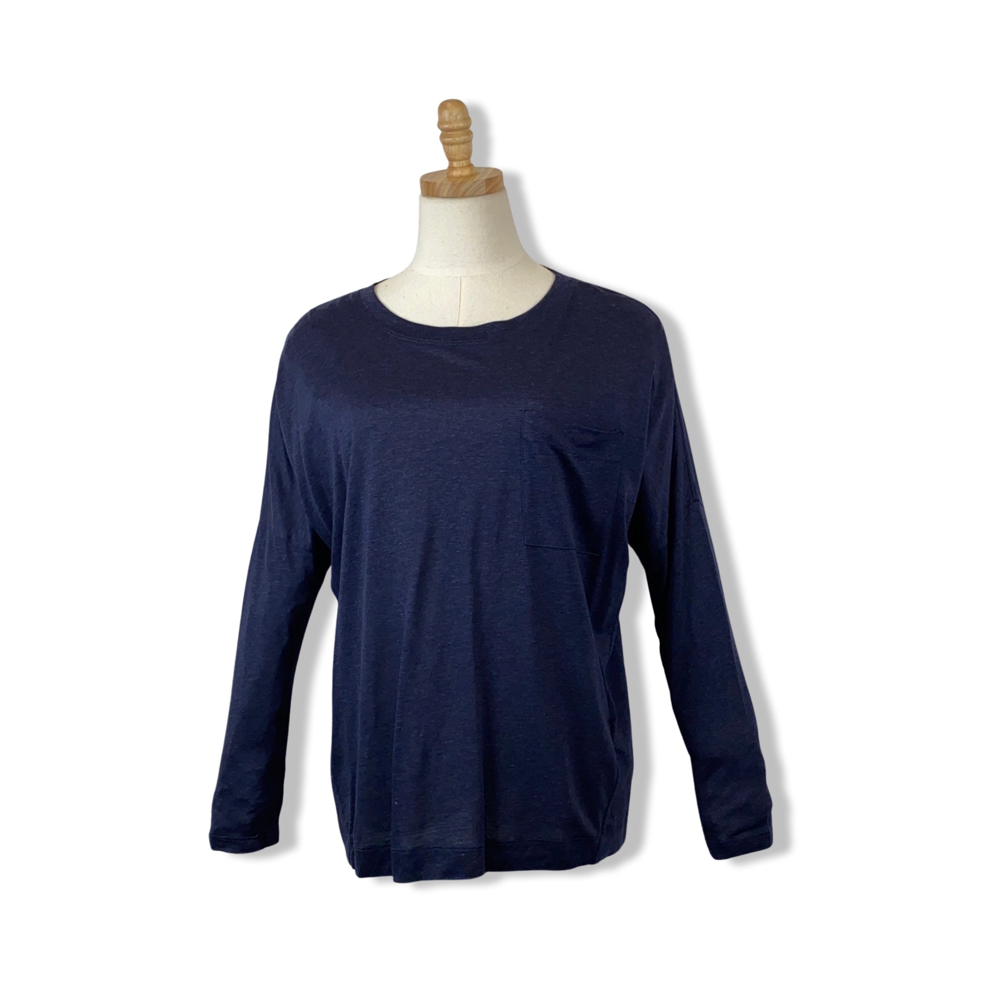 Reiss Melange Coraline Long Sleeved T-Shirt