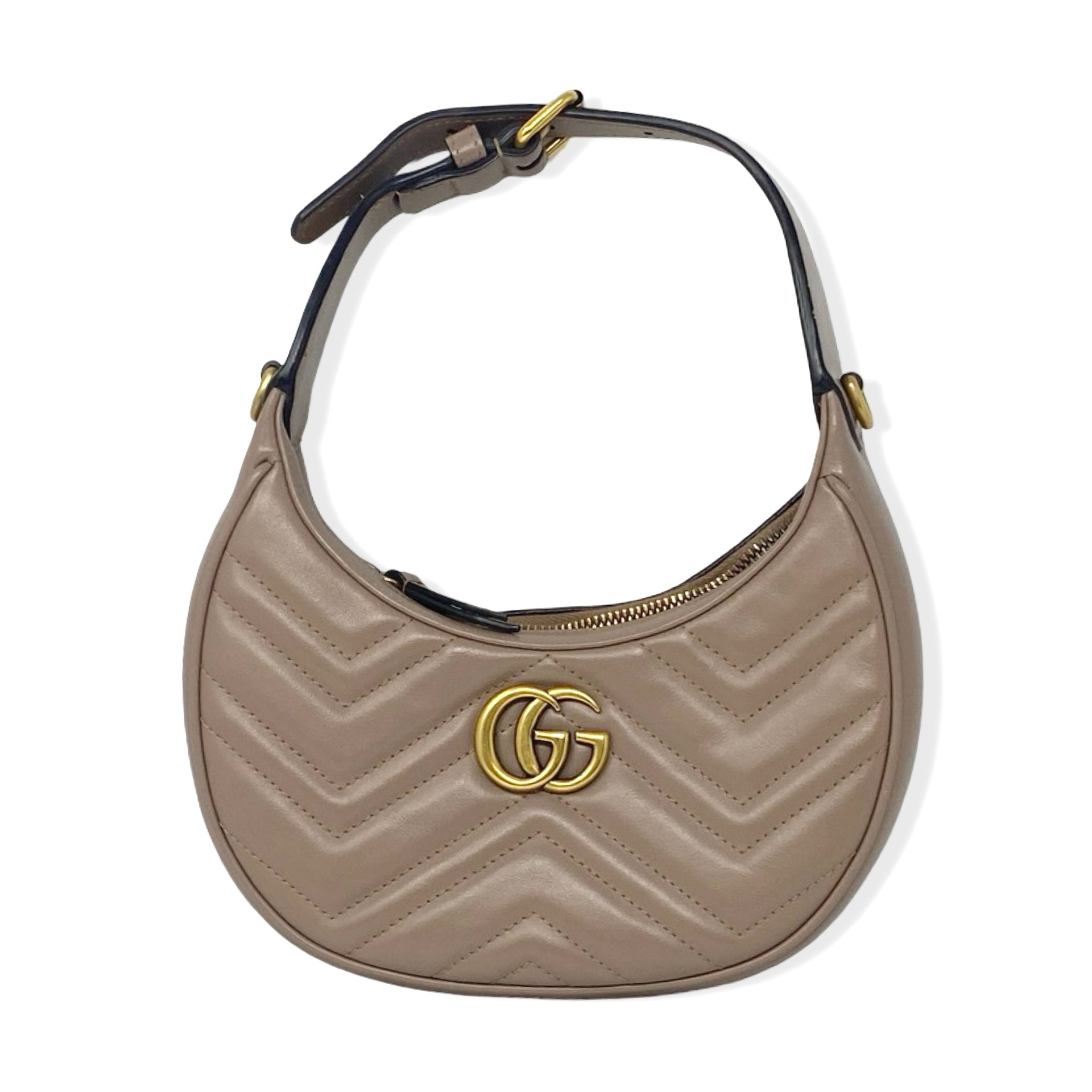Gucci GG Marmont Half Moon Shaped Mini Bag