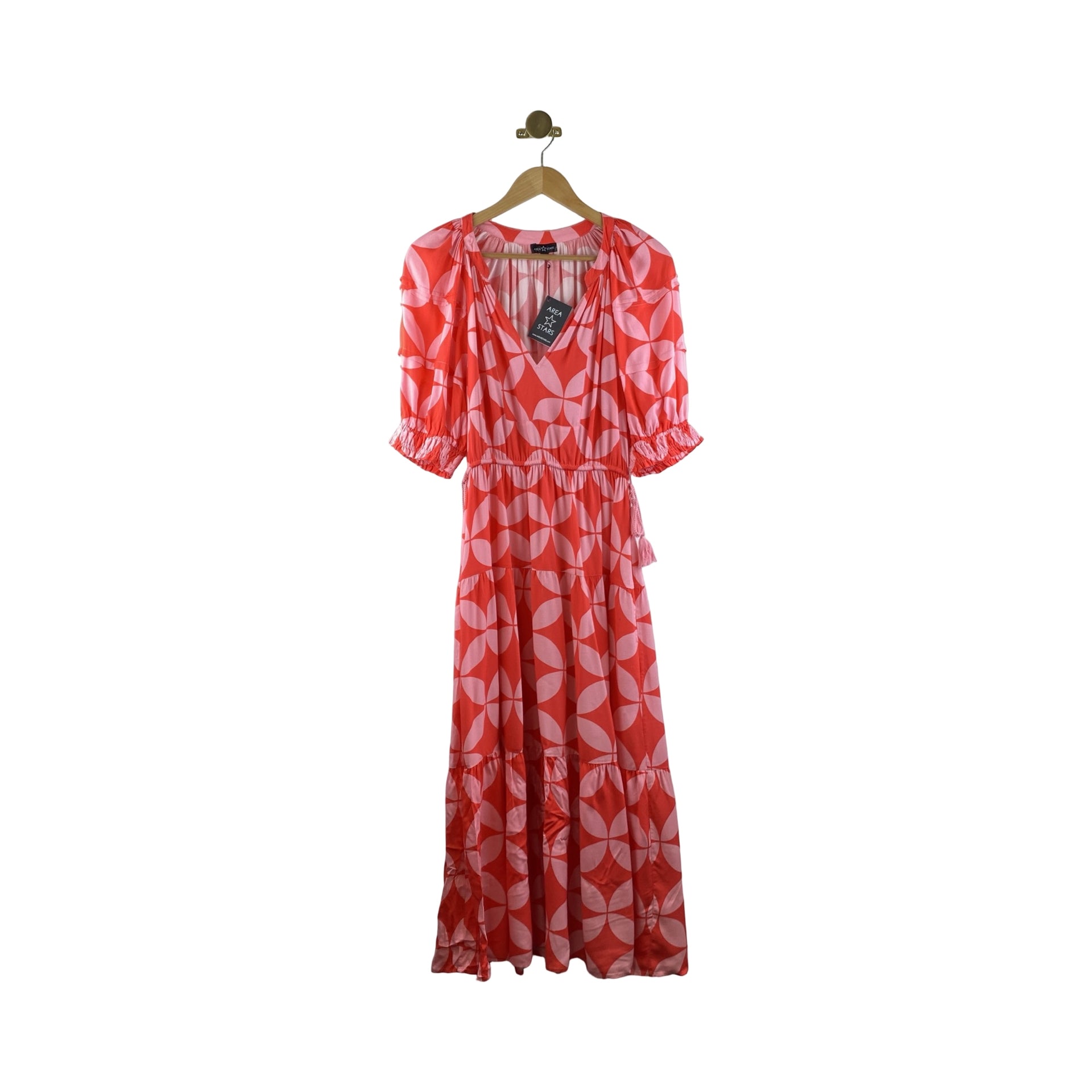 Area Stars Drawstring Waist Maxi Dress
