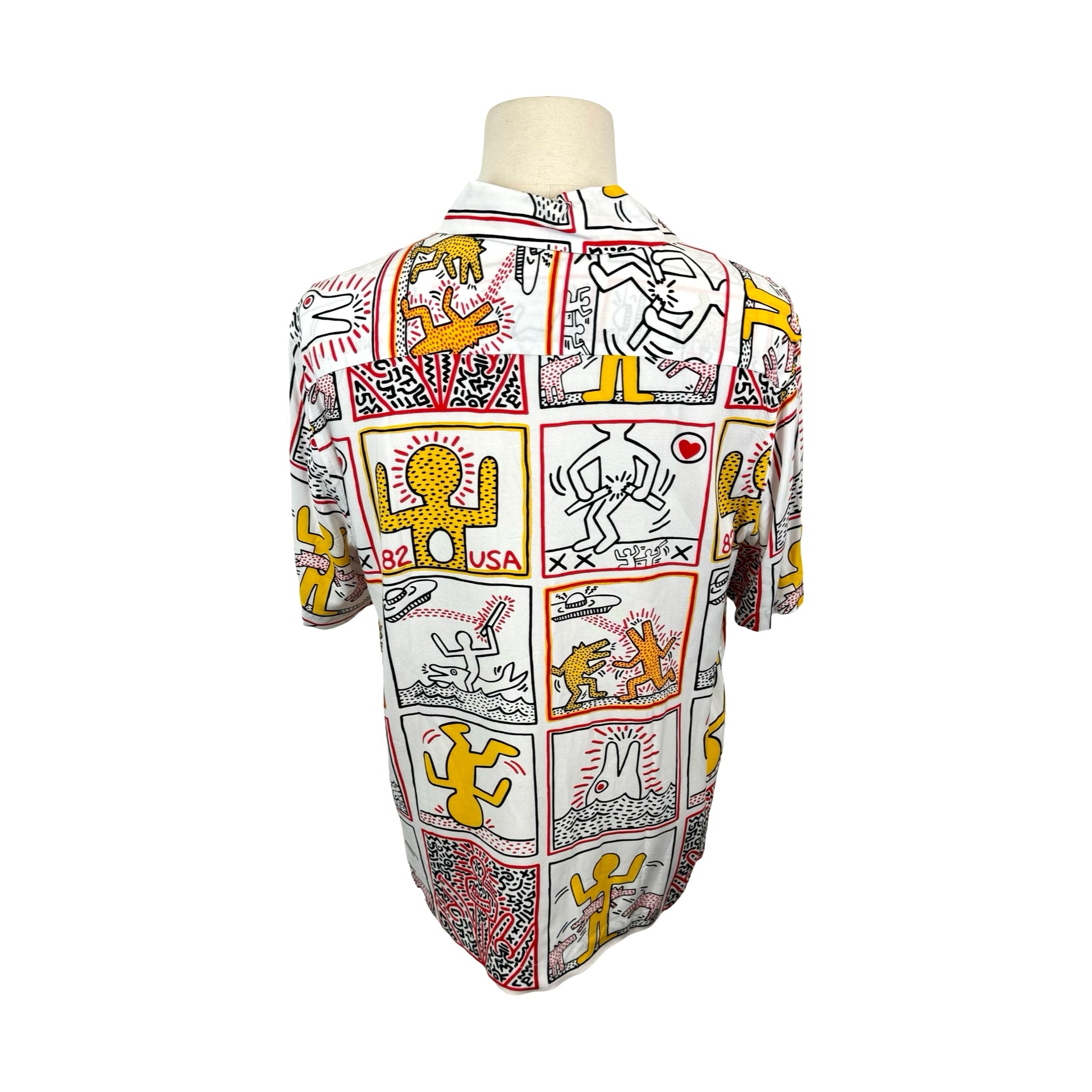 H&M Keith Haring Print Button Down