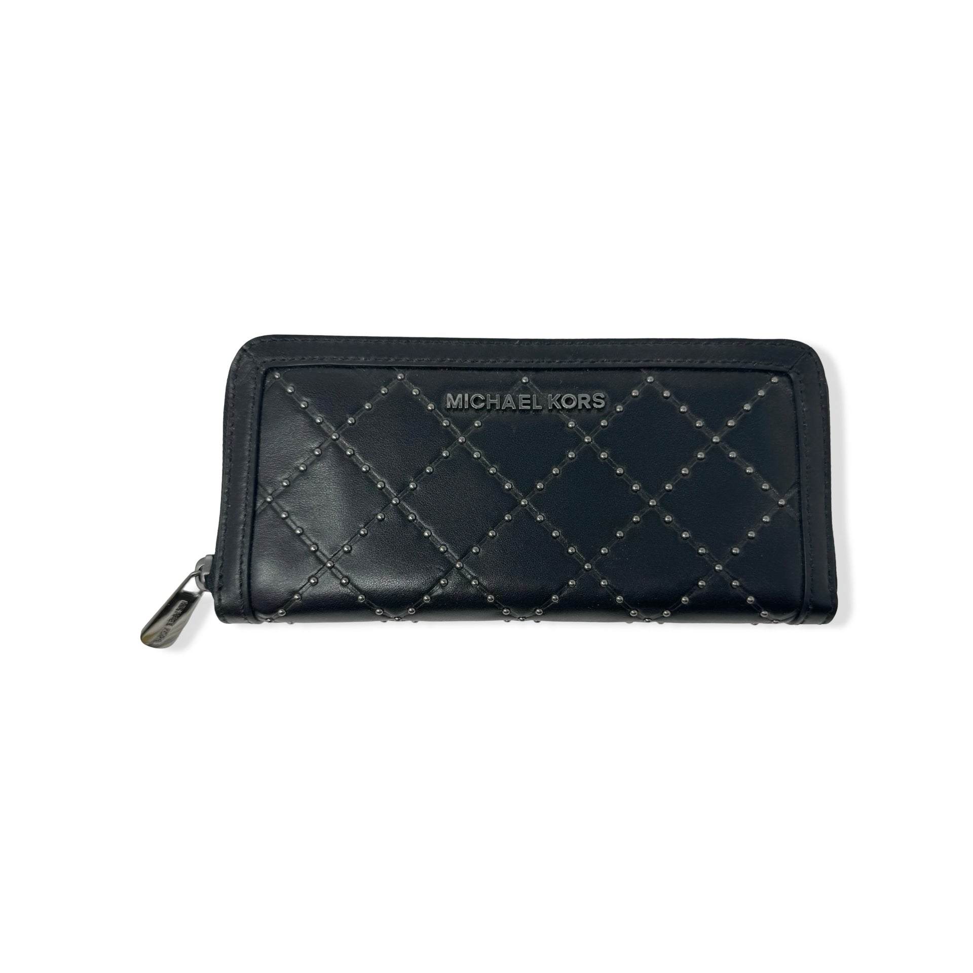 Michael Kors Microstud Jet Set Travel Leather Wallet