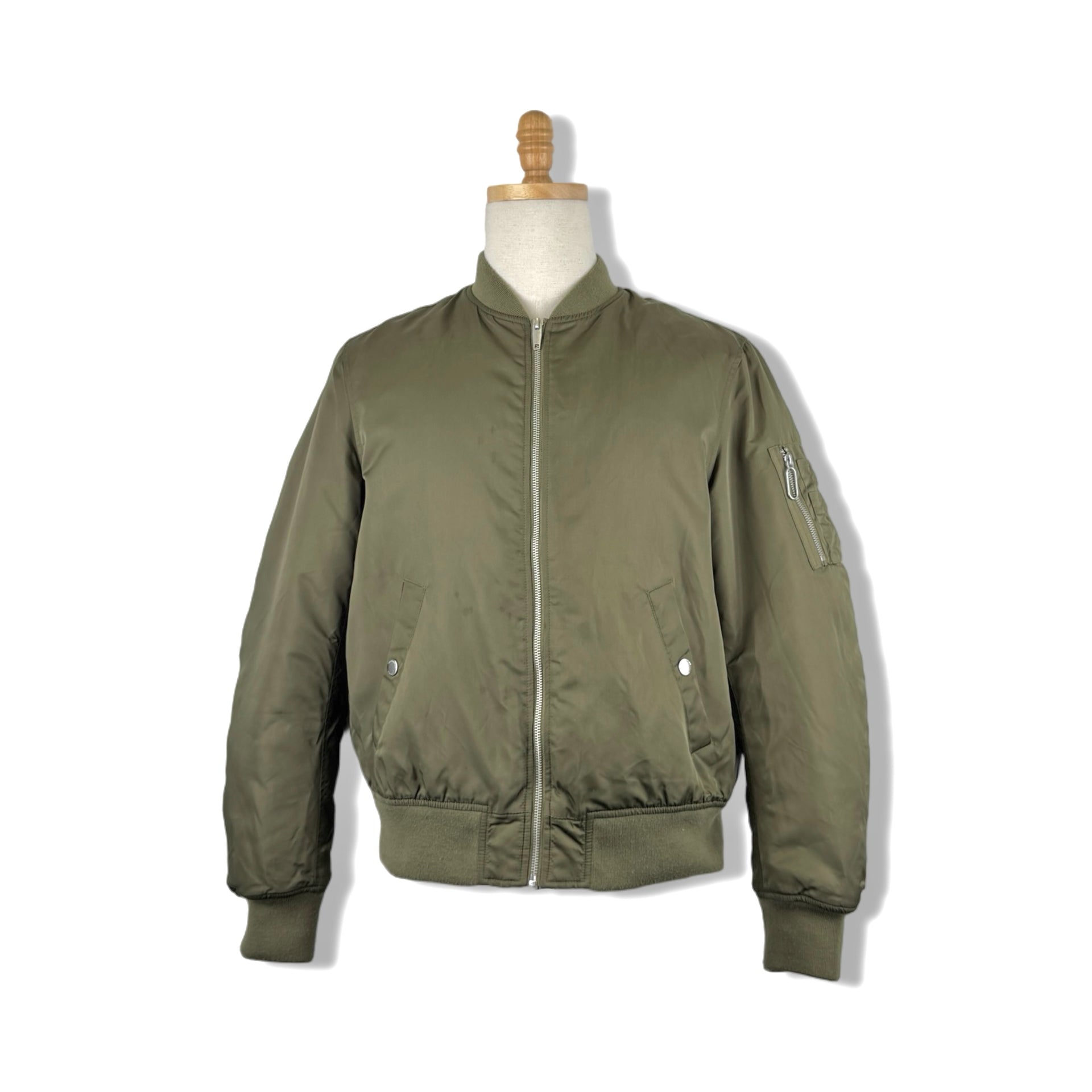 The Kooples Padded Shell Bomber Jacket