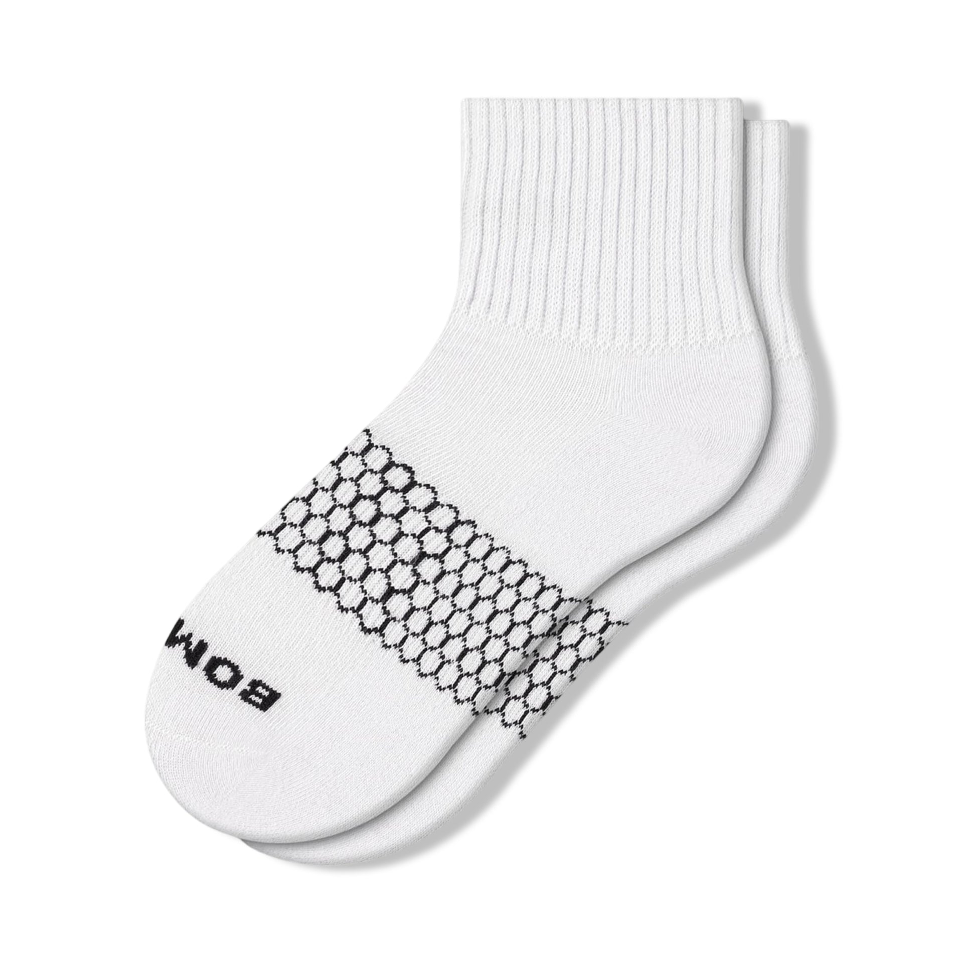 Bombas Legacy White Quarter Socks