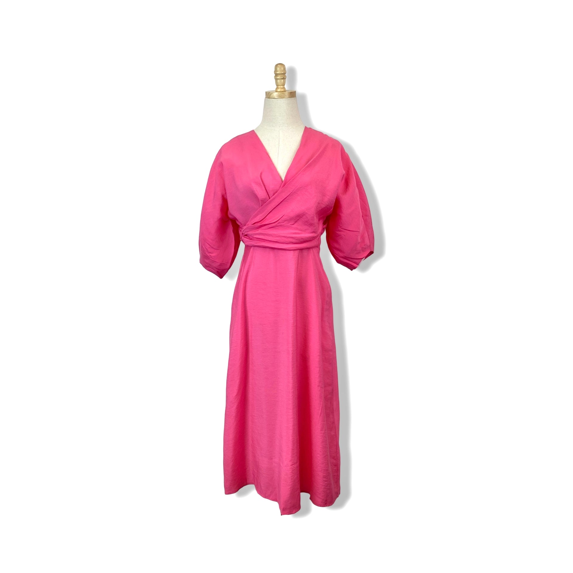 COS Puff Sleeve Midi Dress