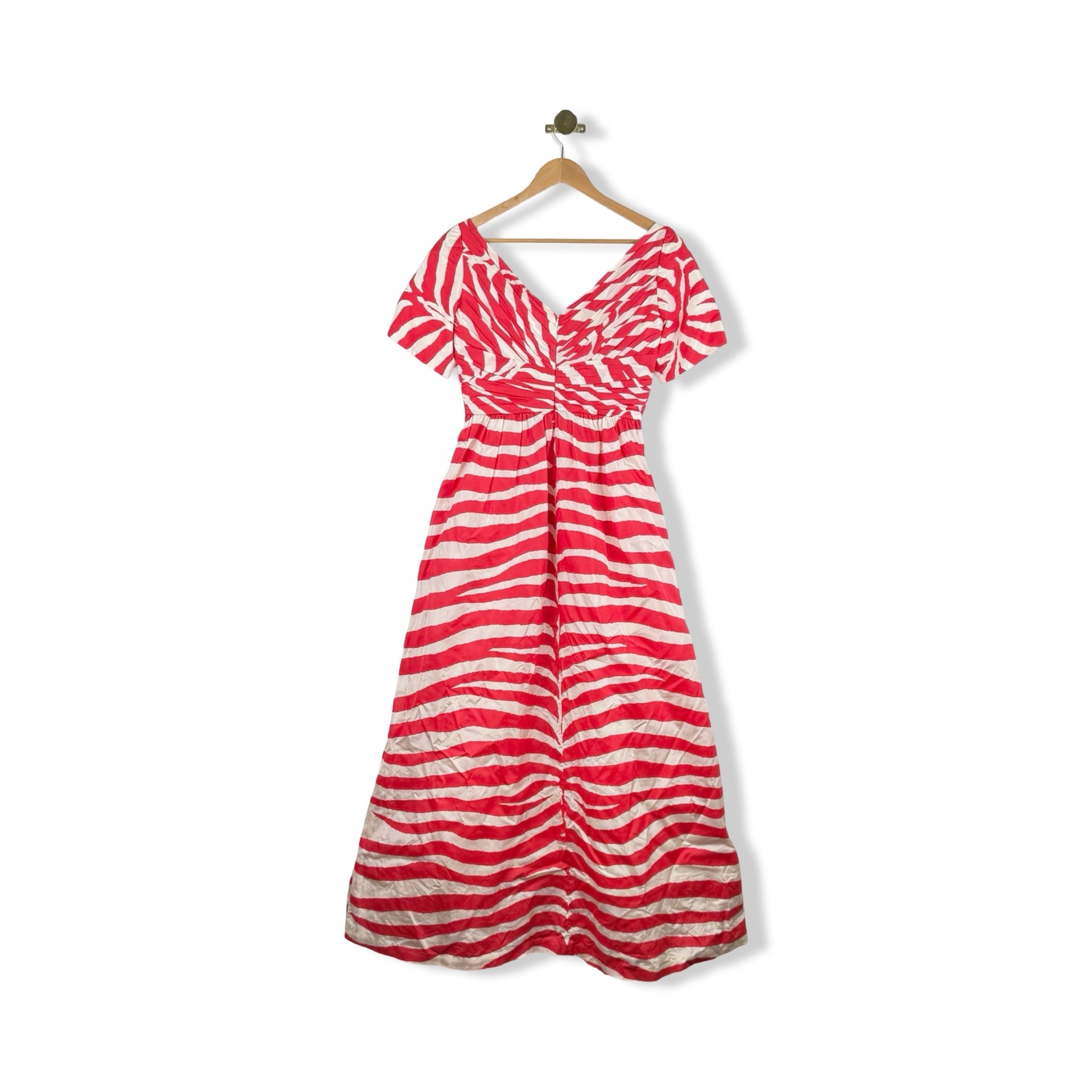 Lee Anderson Couture Patterned Fit And Flair Dress