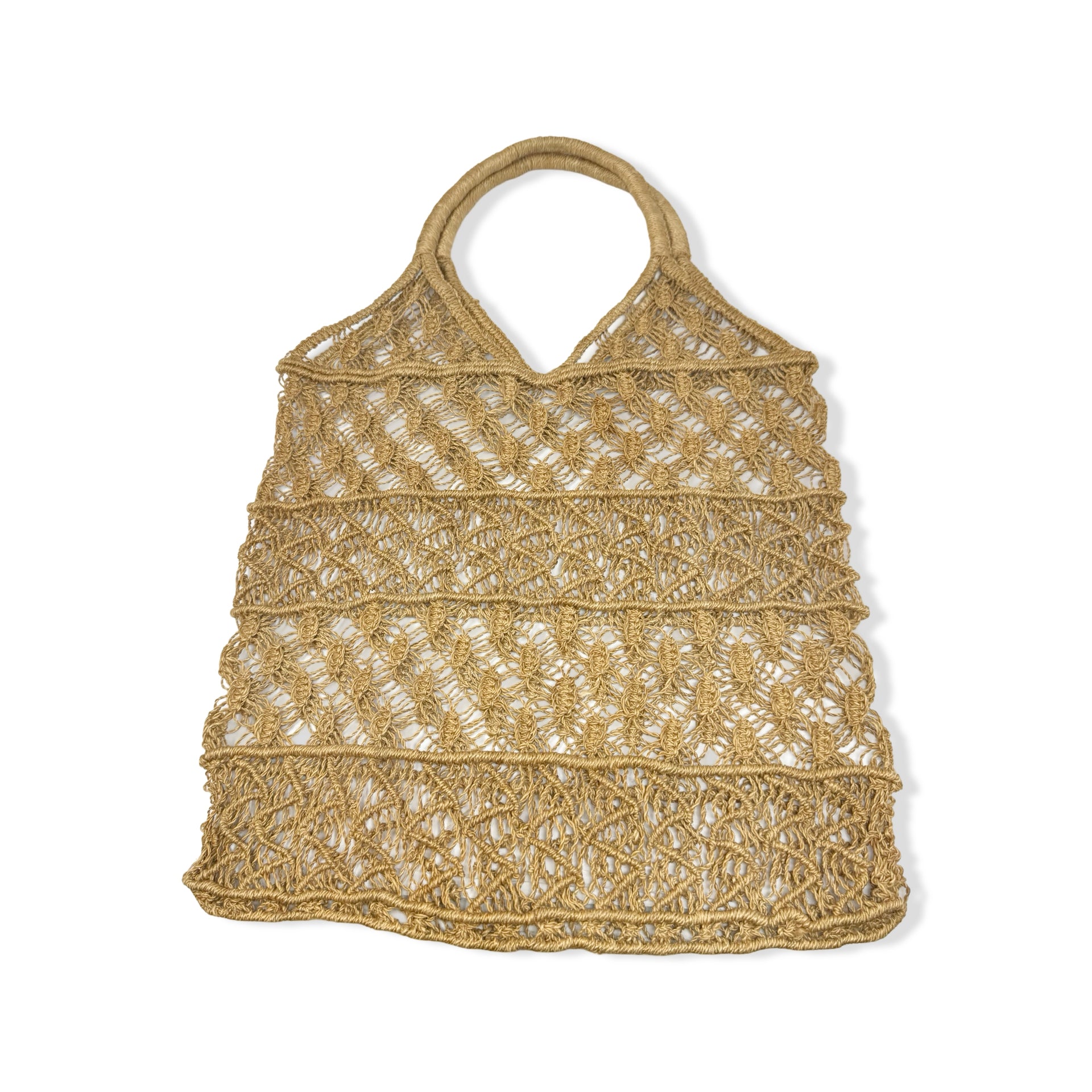 Loose Knit Crochet Tote Bag