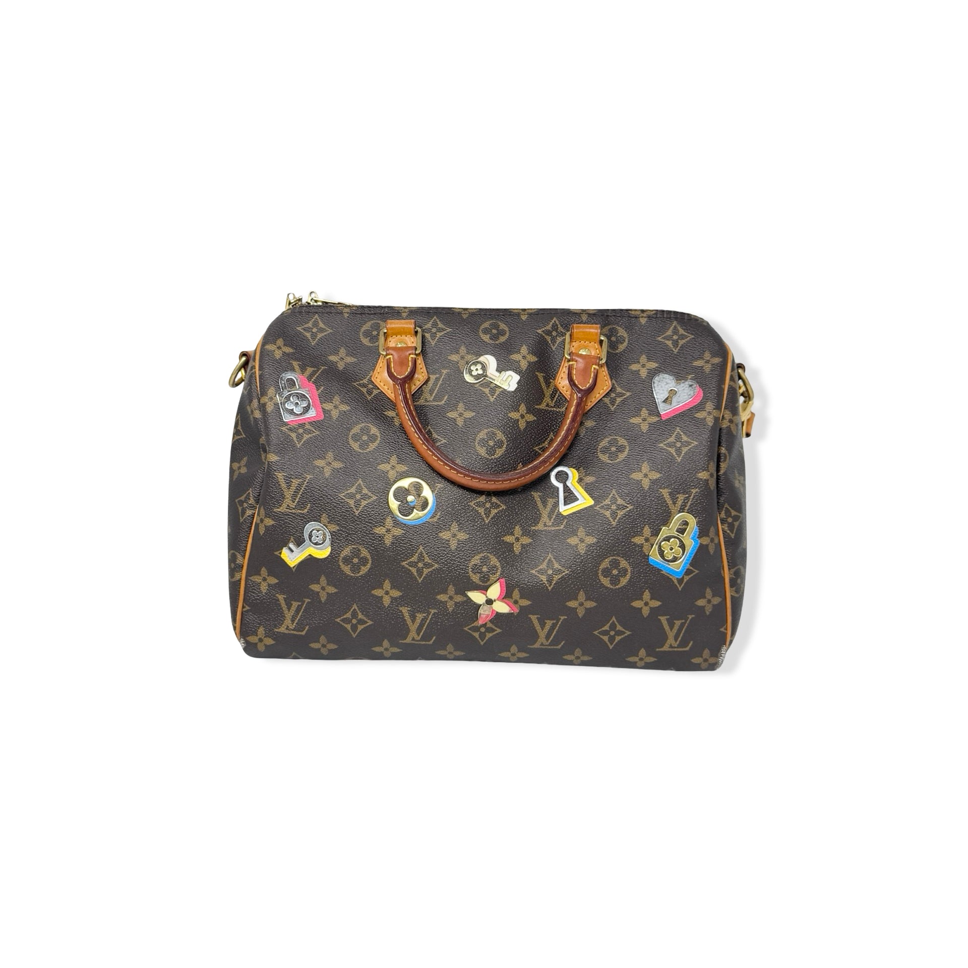 Louis Vuitton Limited Edition Love Lock Speedy Bandouliere 30 Bag