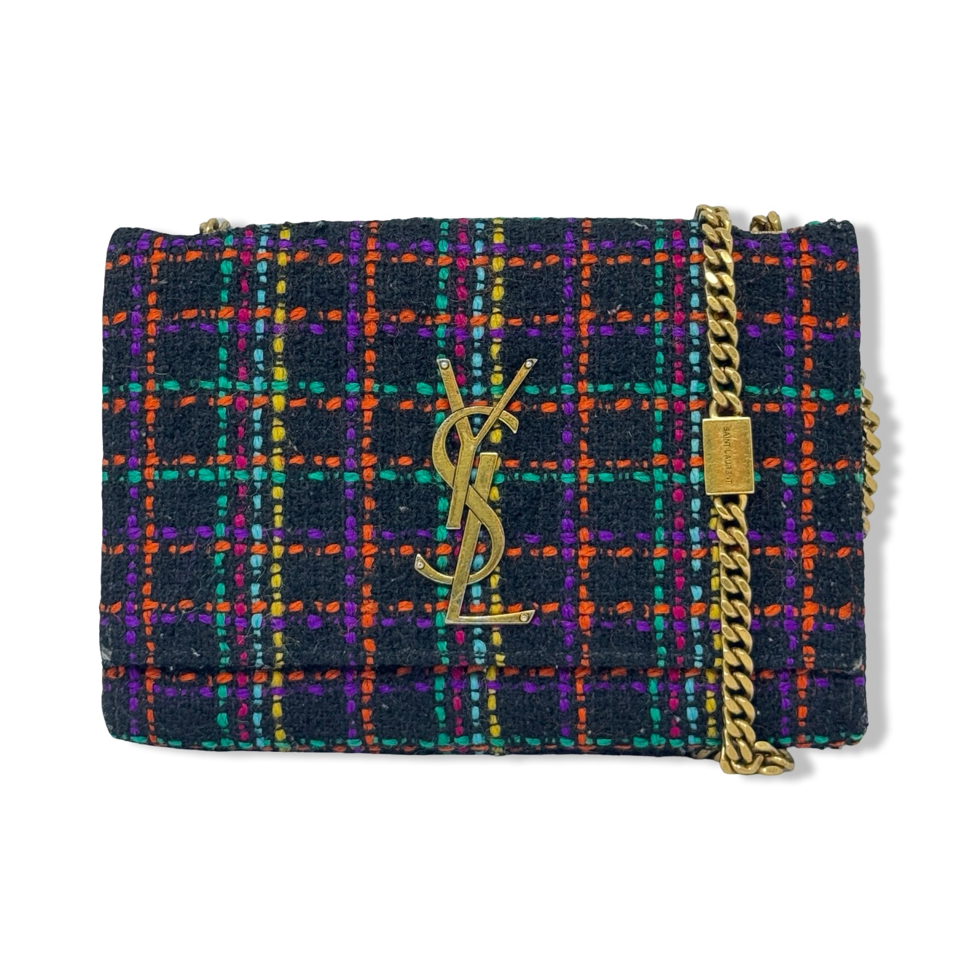 Saint Laurent Tweed Small Kate Bag
