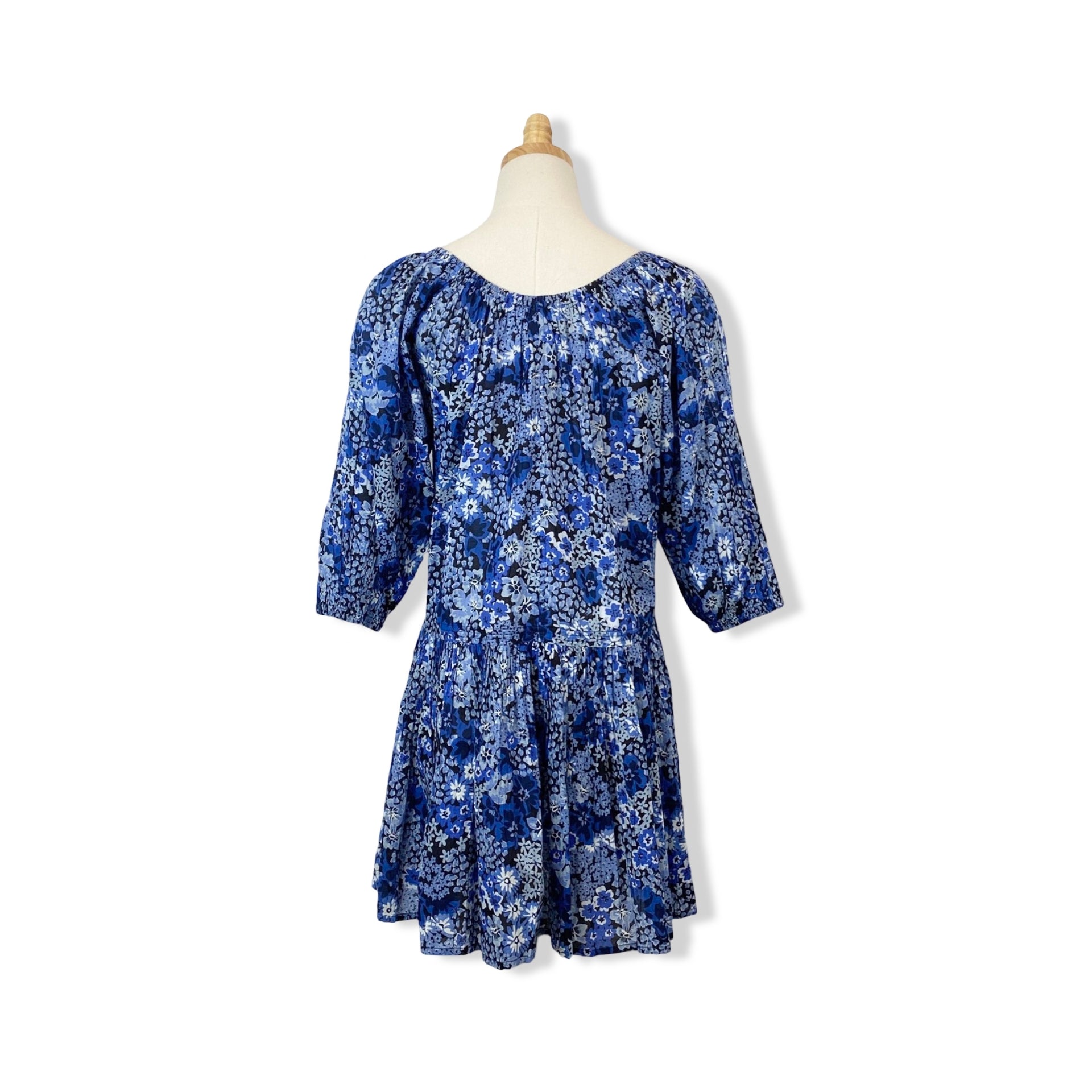 Apiece Apart Blue Floral Dress