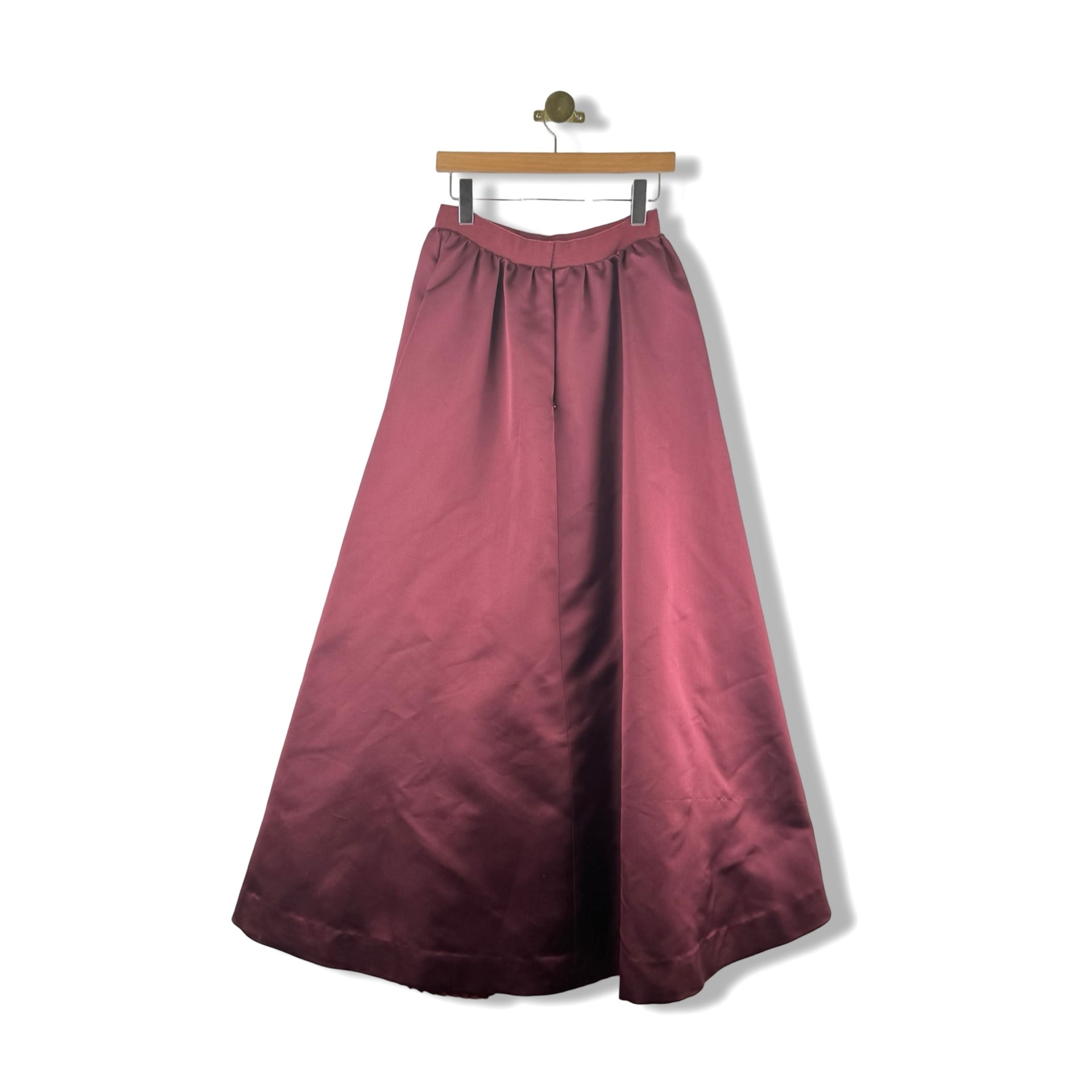 Oscar de la Renta Maxi Silk Puff Skirt