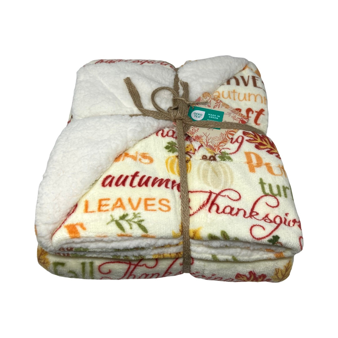 Motif Thanksgiving Harvest Berber Throw Blanket