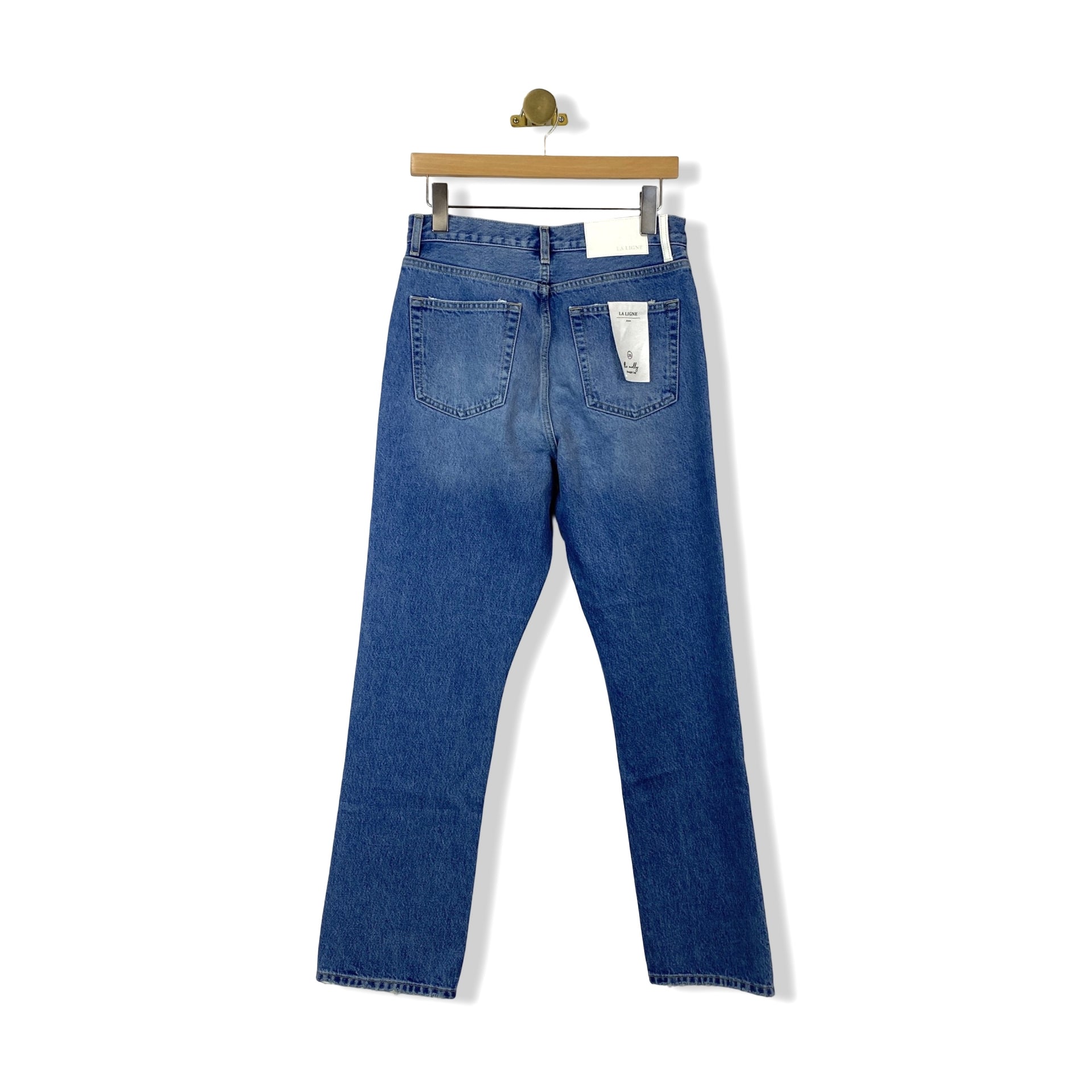 La Ligne Light Wash The Molly Straight Leg Jeans