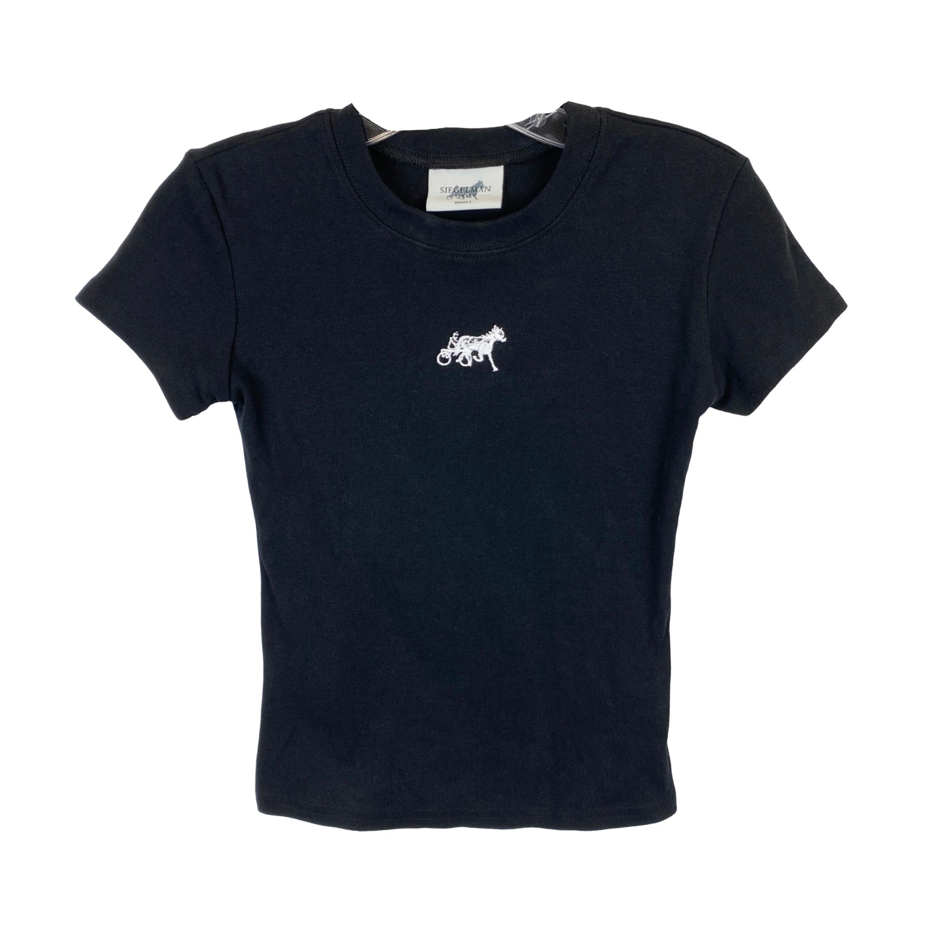 Siegelman Stable Black Embroidered Tee