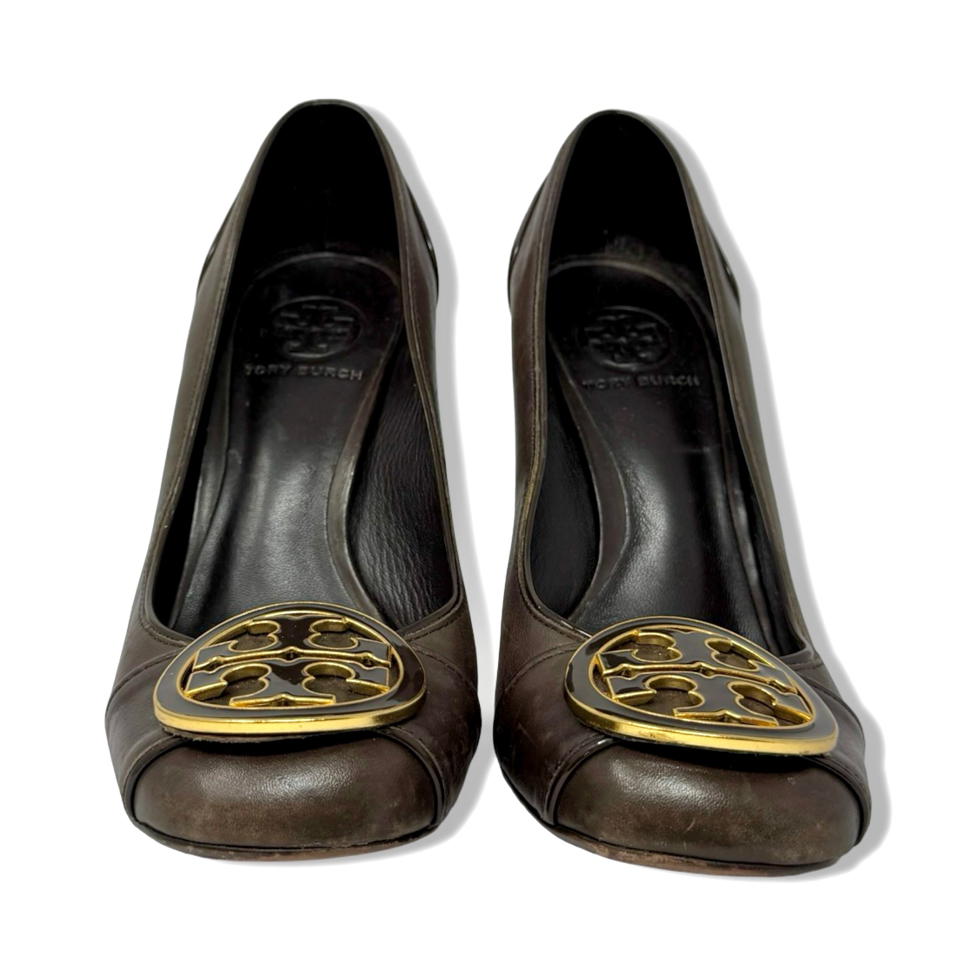 Tory Burch Leather Block Heel