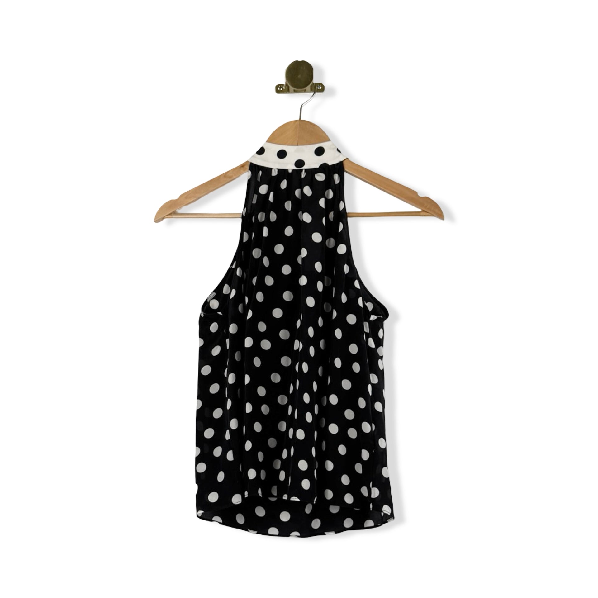 Alice + Olivia Polka Dot Halter Top