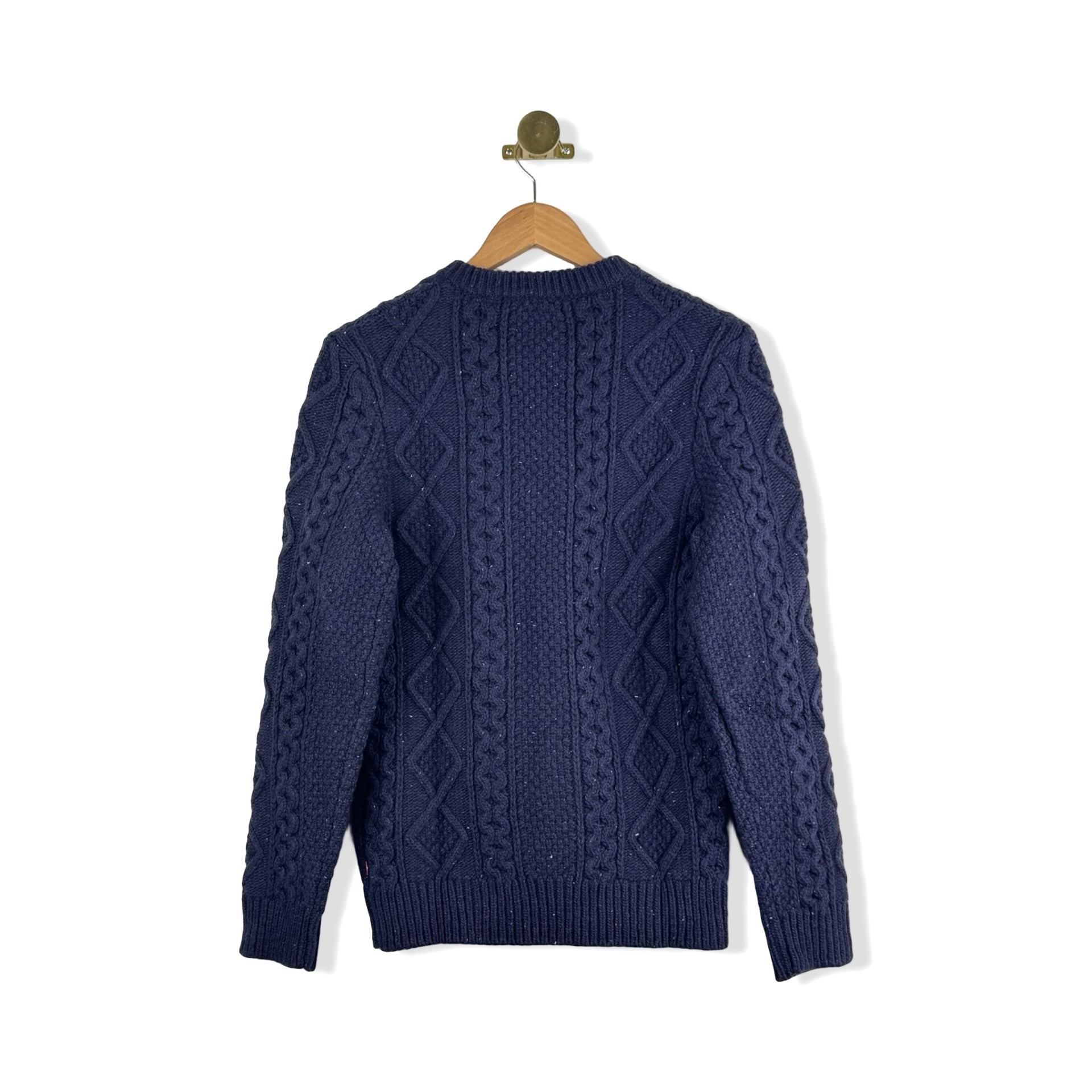 Levi's Fisherman Cable Knit Wool Sweater