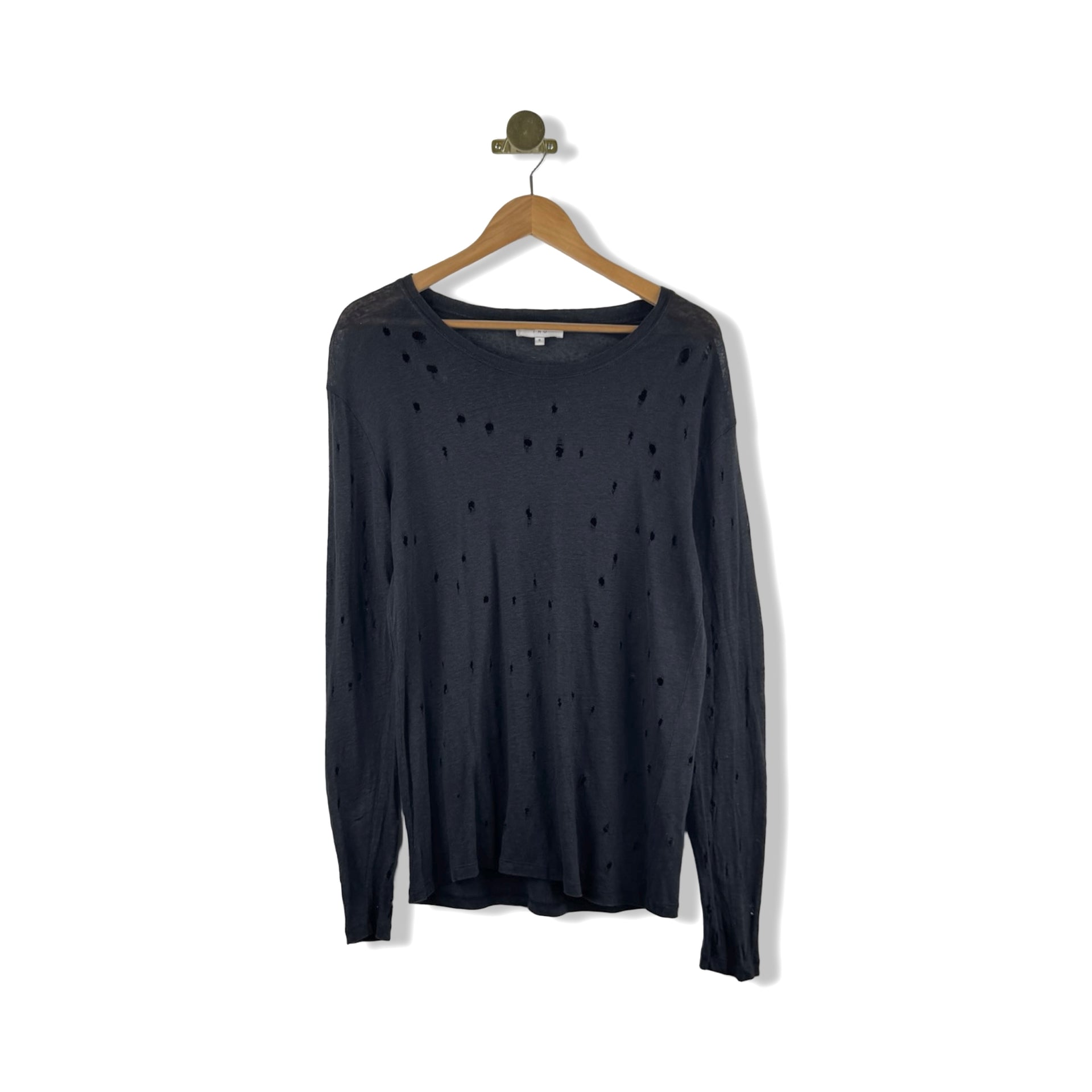 Iro Distressed Linen T-Shirt