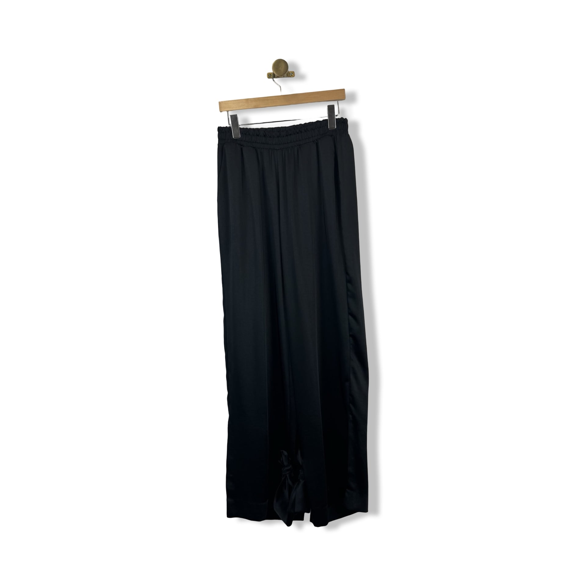 GSTQ Satin Ankle Tie Pants