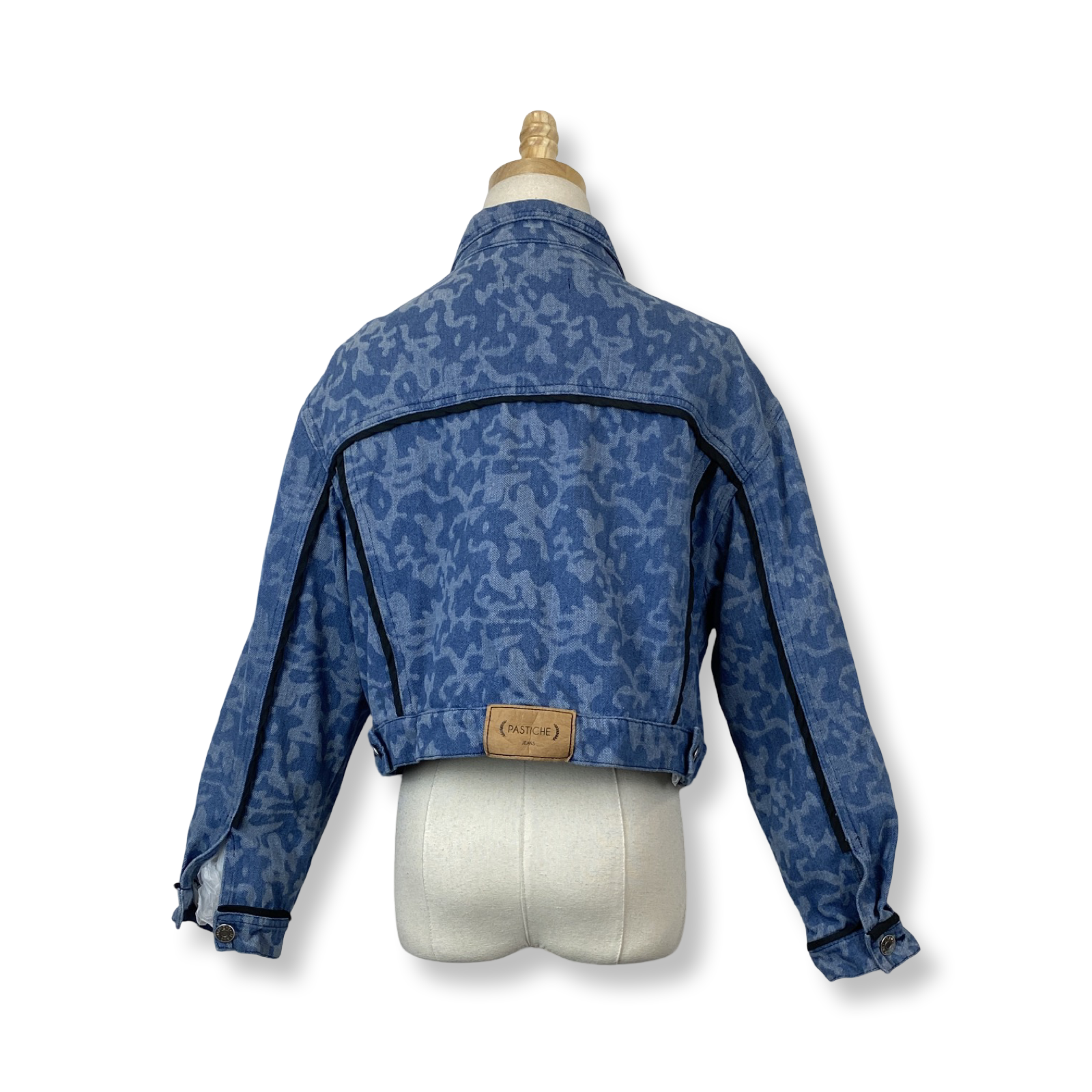 Pastiche Printed Cropped Denim Jacket